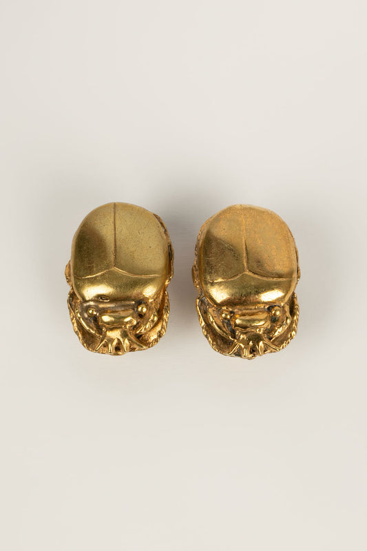 Boucles d'oreilles "Scarabée" Chanel