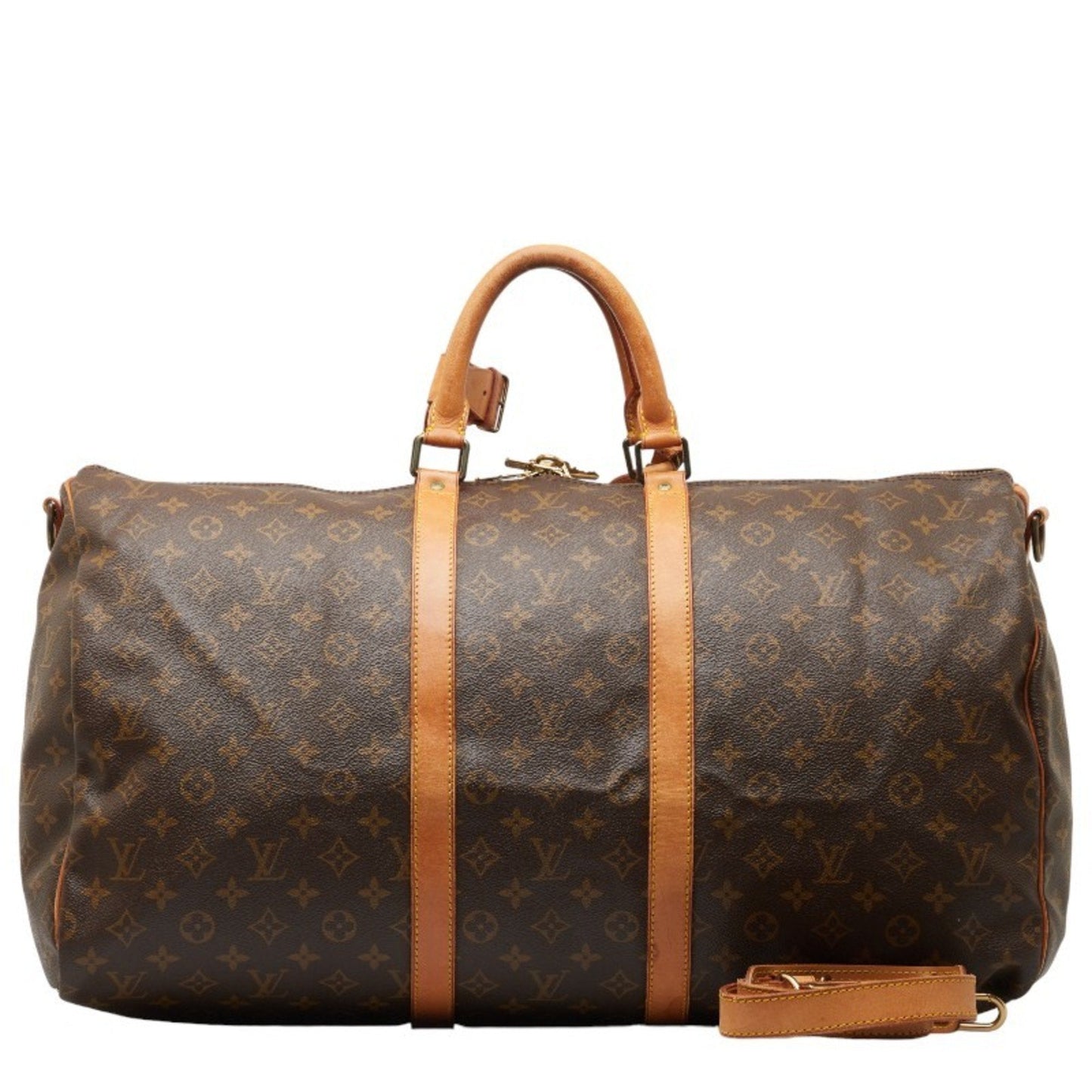 Louis Vuitton Keepall Bandouliere 55  Canvas Travel Bag ()
