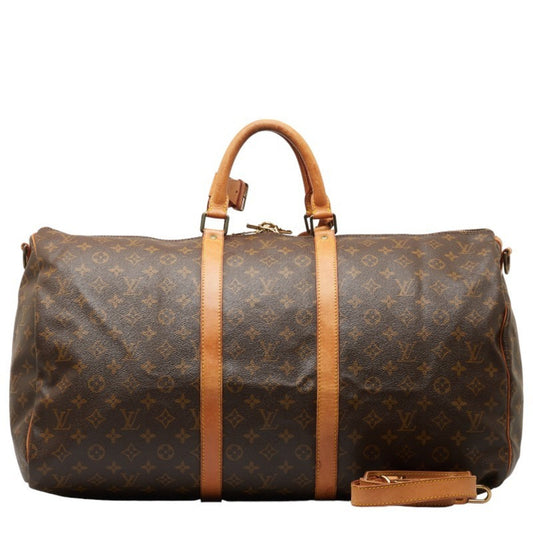 Louis Vuitton Keepall Bandouliere 55  Canvas Travel Bag ()