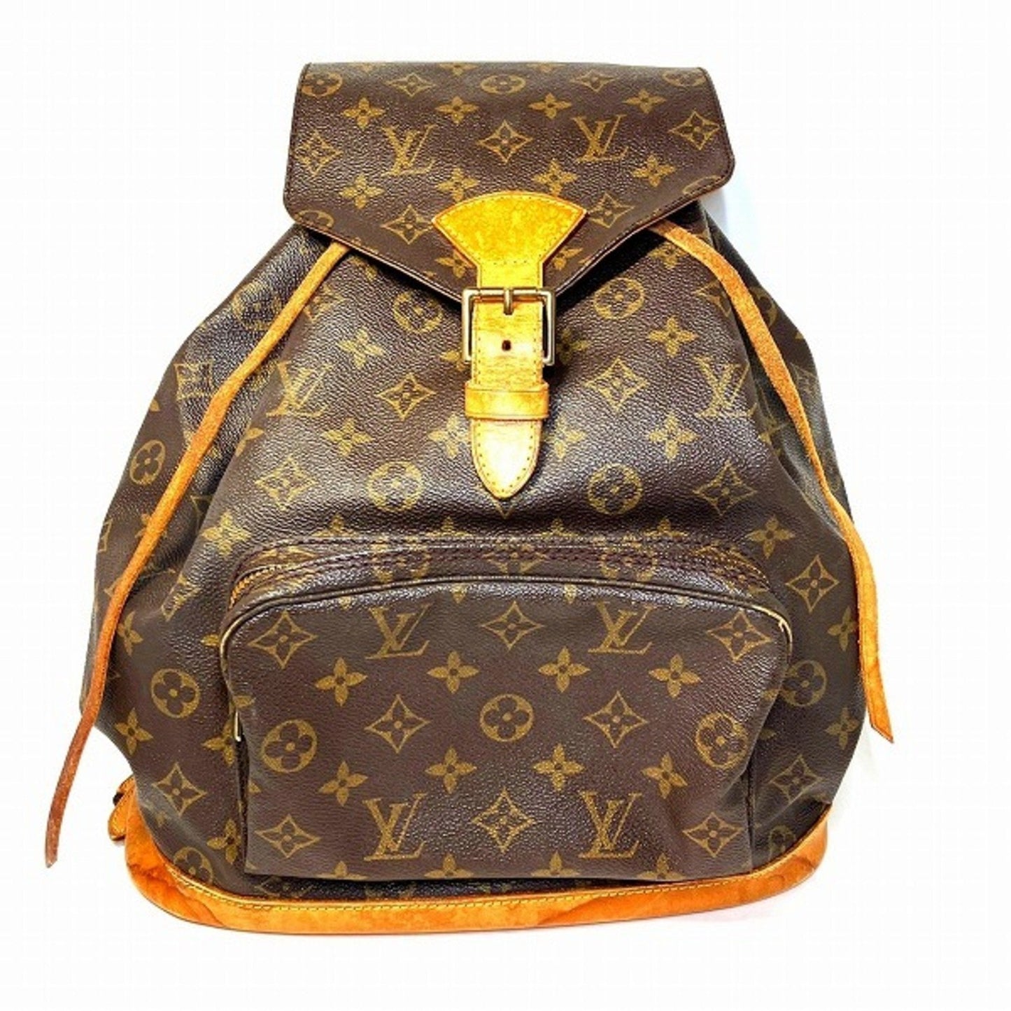 Louis Vuitton Montsouris Mm  Canvas Backpack Bag ()