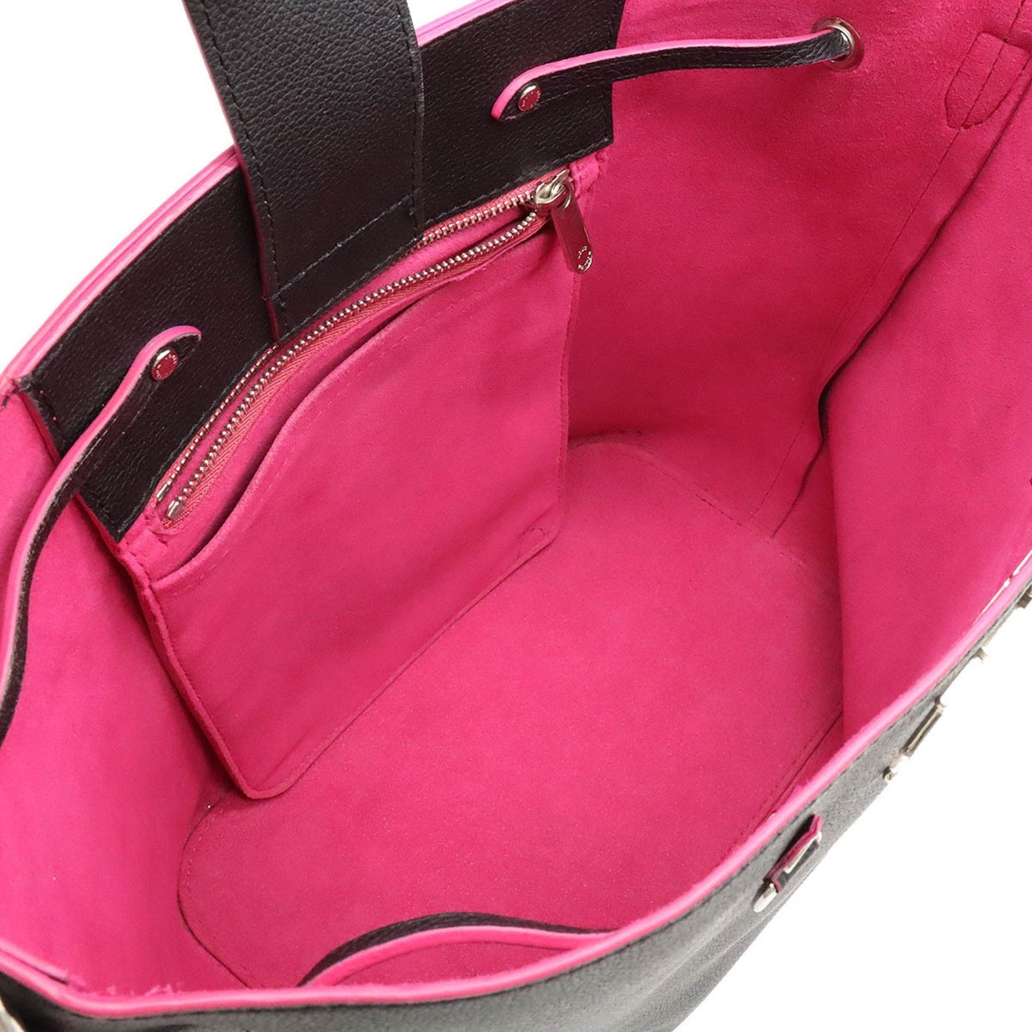 Louis Vuitton Lockme Bucket  Leather Shoulder Bag ()