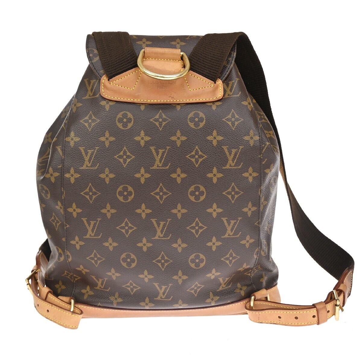 Louis Vuitton Montsouris Gm  Canvas Backpack Bag ()