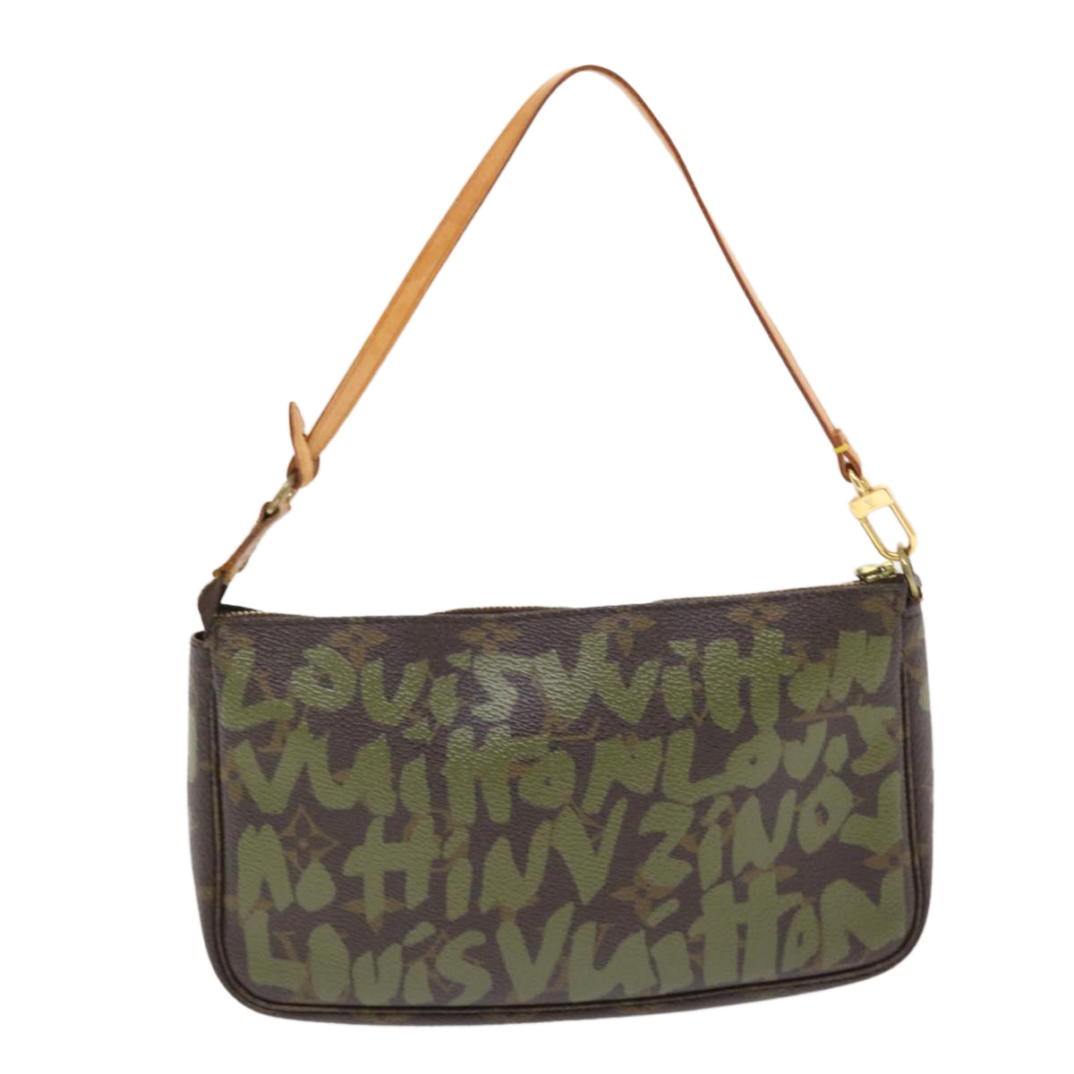 Louis Vuitton Pochette Accessoire  Canvas Clutch Bag ()