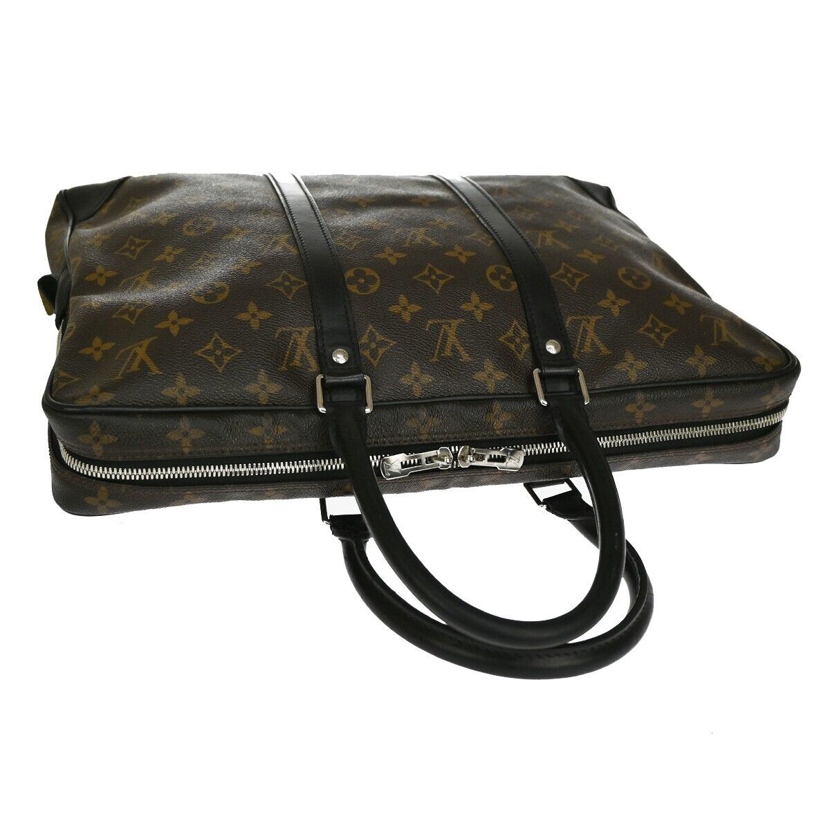 Louis Vuitton Porte Documents Voyage  Canvas Handbag ()