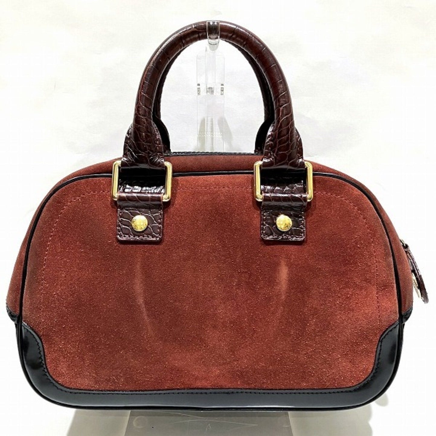 Louis Vuitton Stamp Bag  Suede Handbag ()