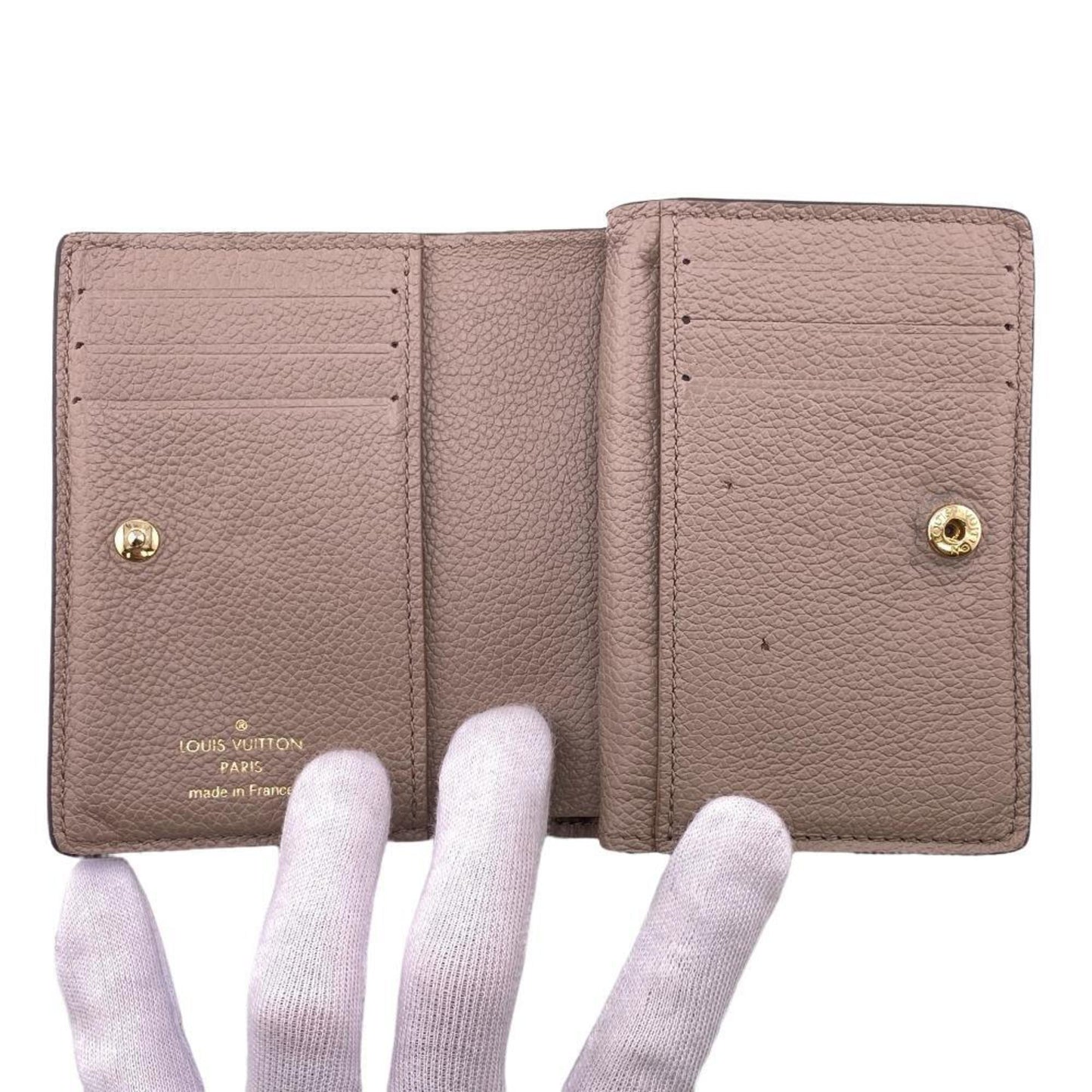 Louis Vuitton Compact Zip  Leather Wallet  ()