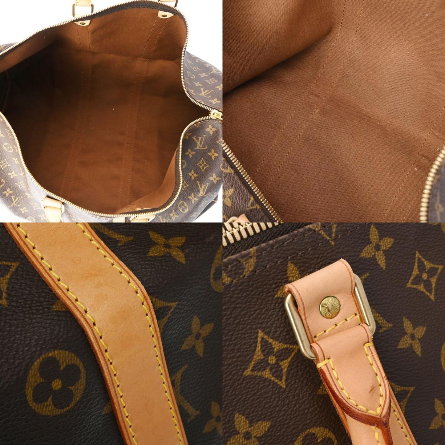 Louis Vuitton Keepall 55  Canvas Travel Bag ()