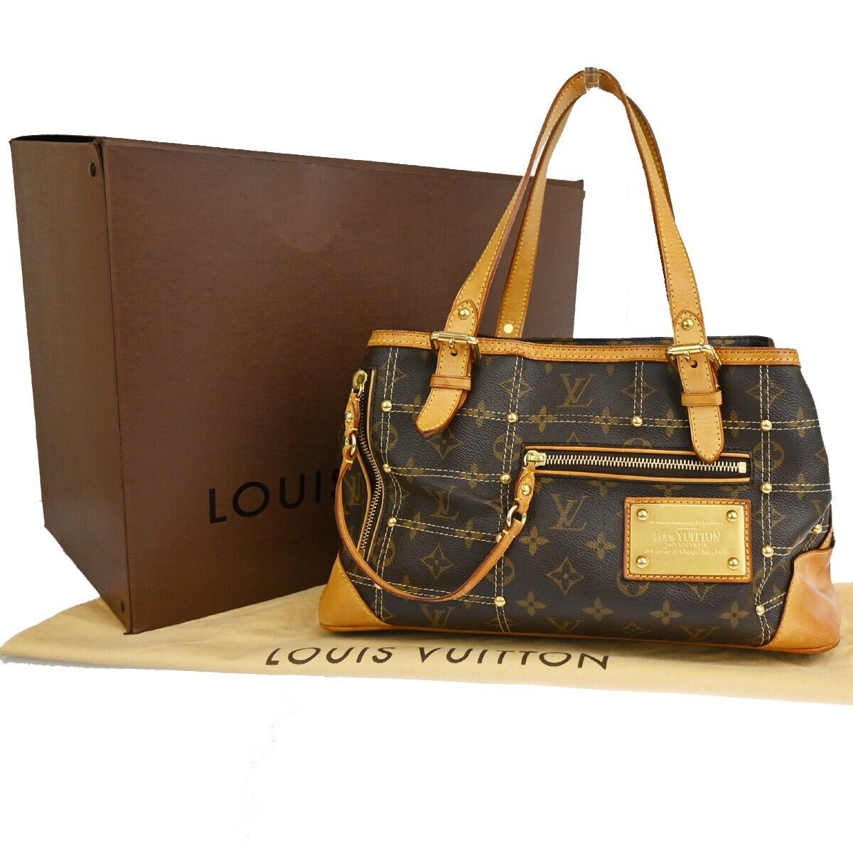 Louis Vuitton Rivets  Canvas Shoulder Bag ()