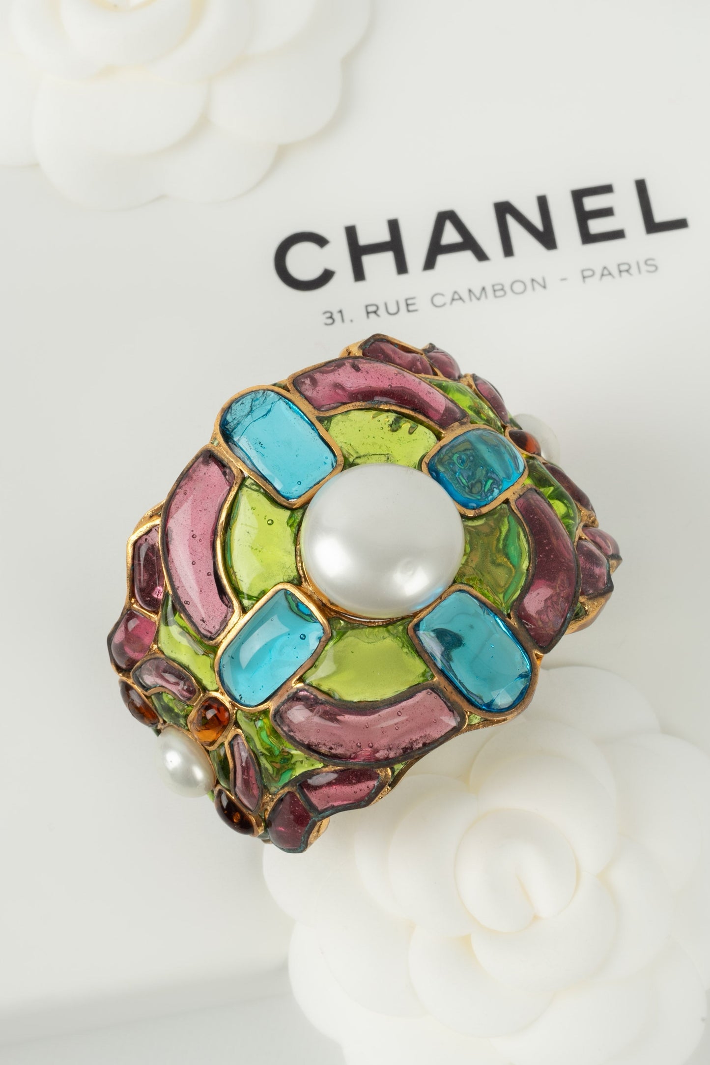 Bracelet en pâte de verre Chanel