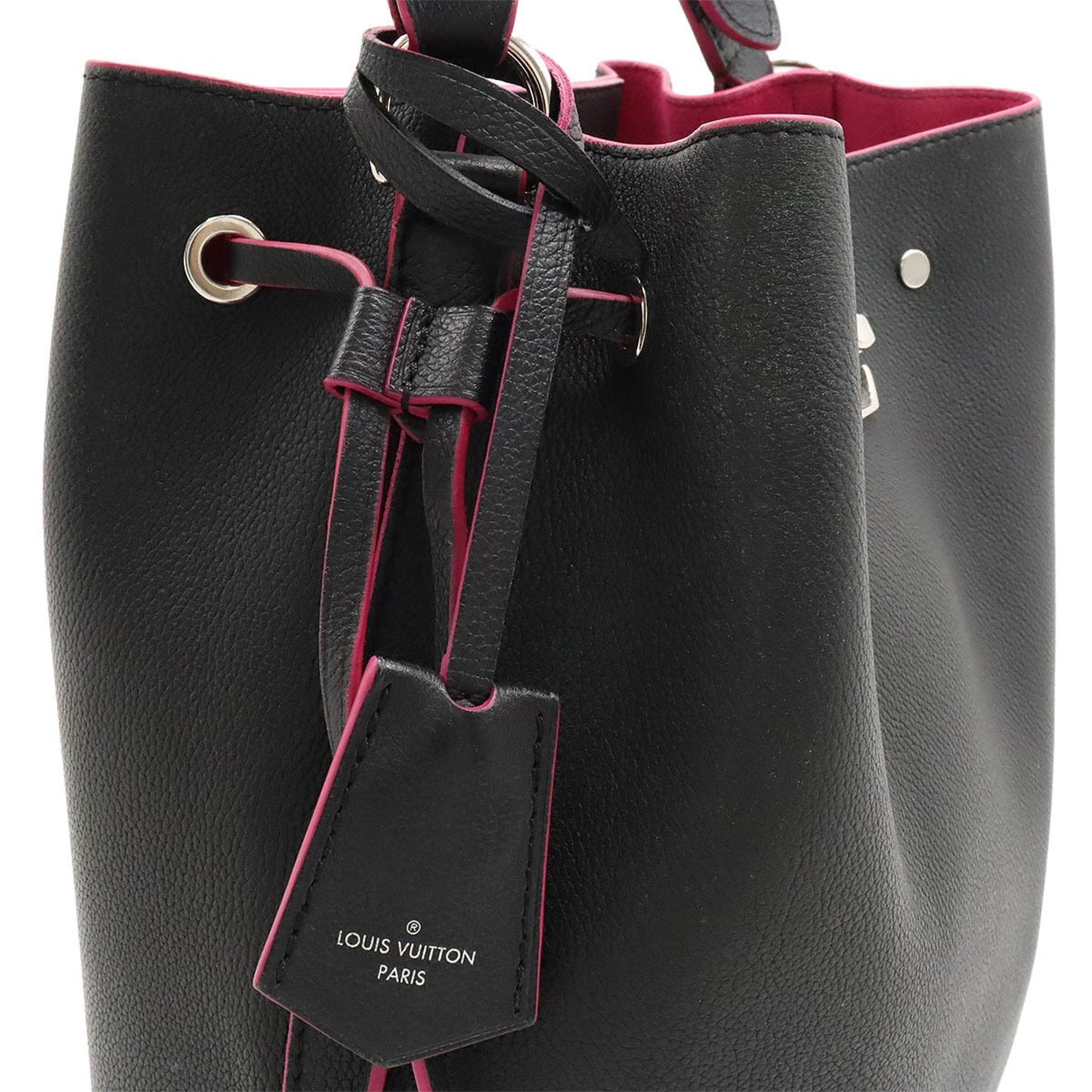 Louis Vuitton Lockme Bucket  Leather Shoulder Bag ()