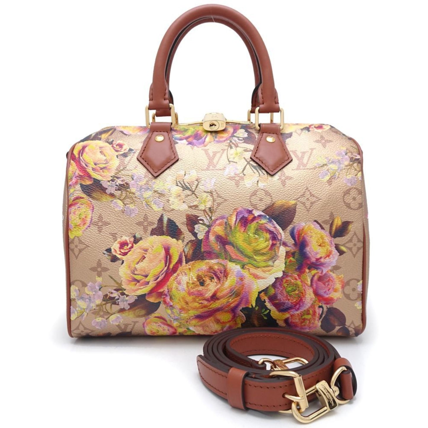 Louis Vuitton Speedy Bandoulière 25  Canvas Handbag ()