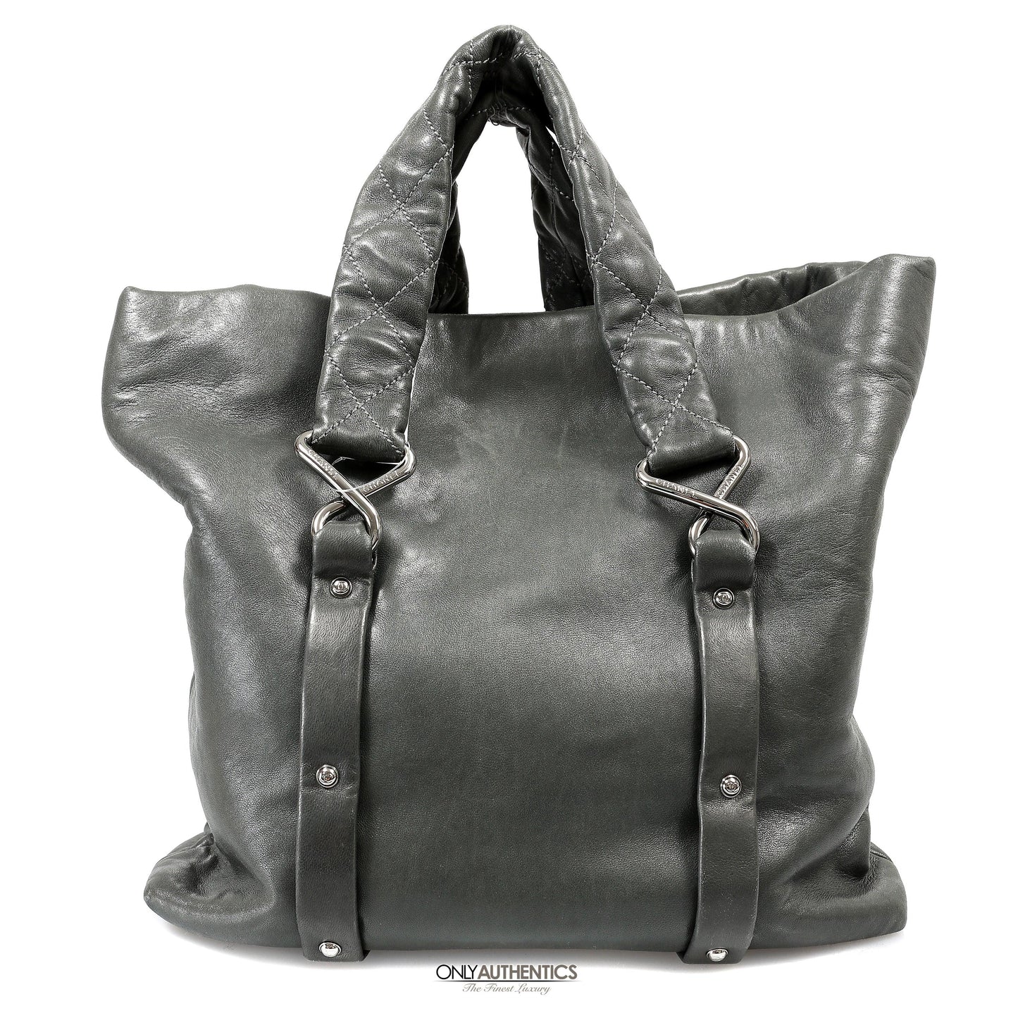 Chanel Black Lambskin Eight Knots Tote