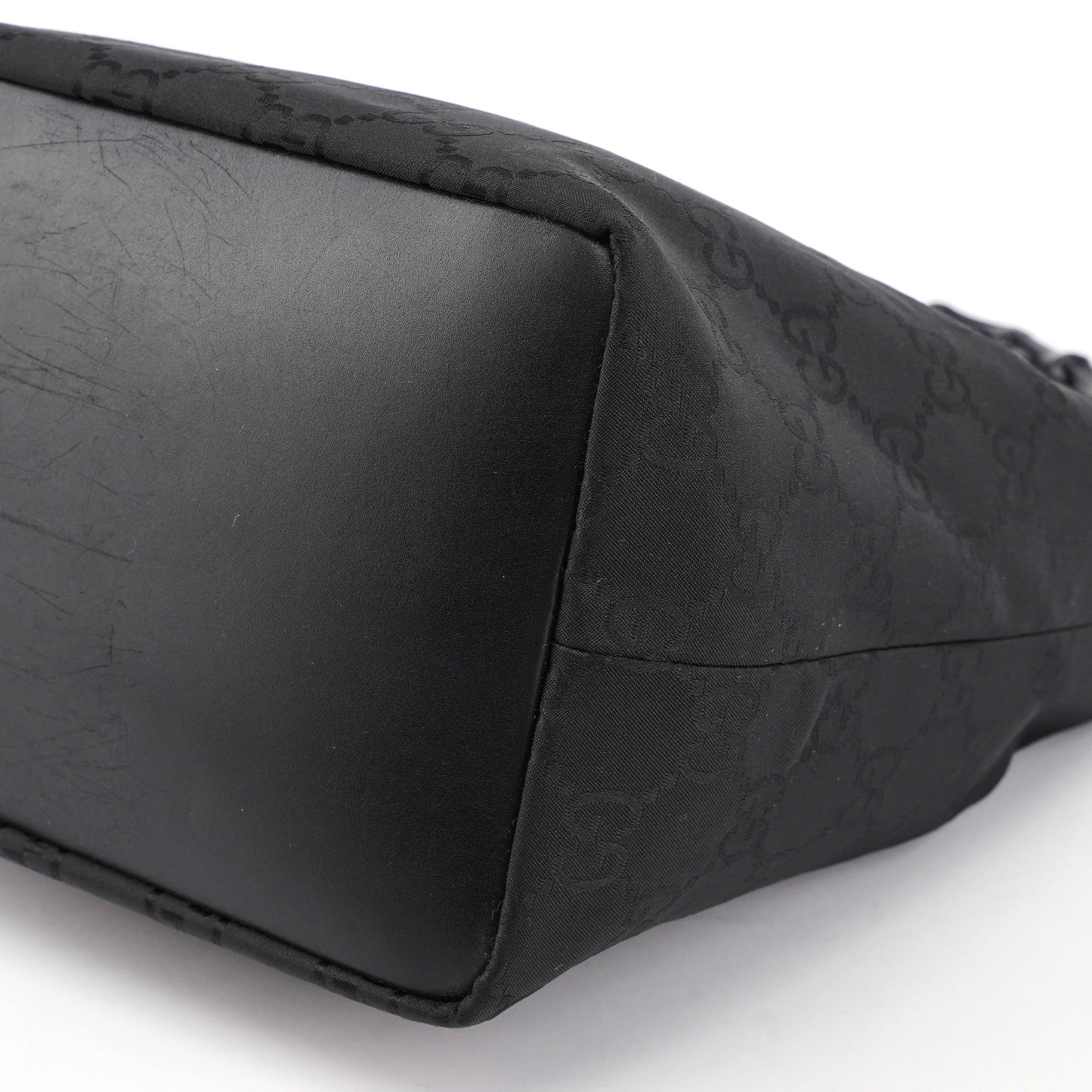 000 0531 Black GG Bamboo Shoulder Bag