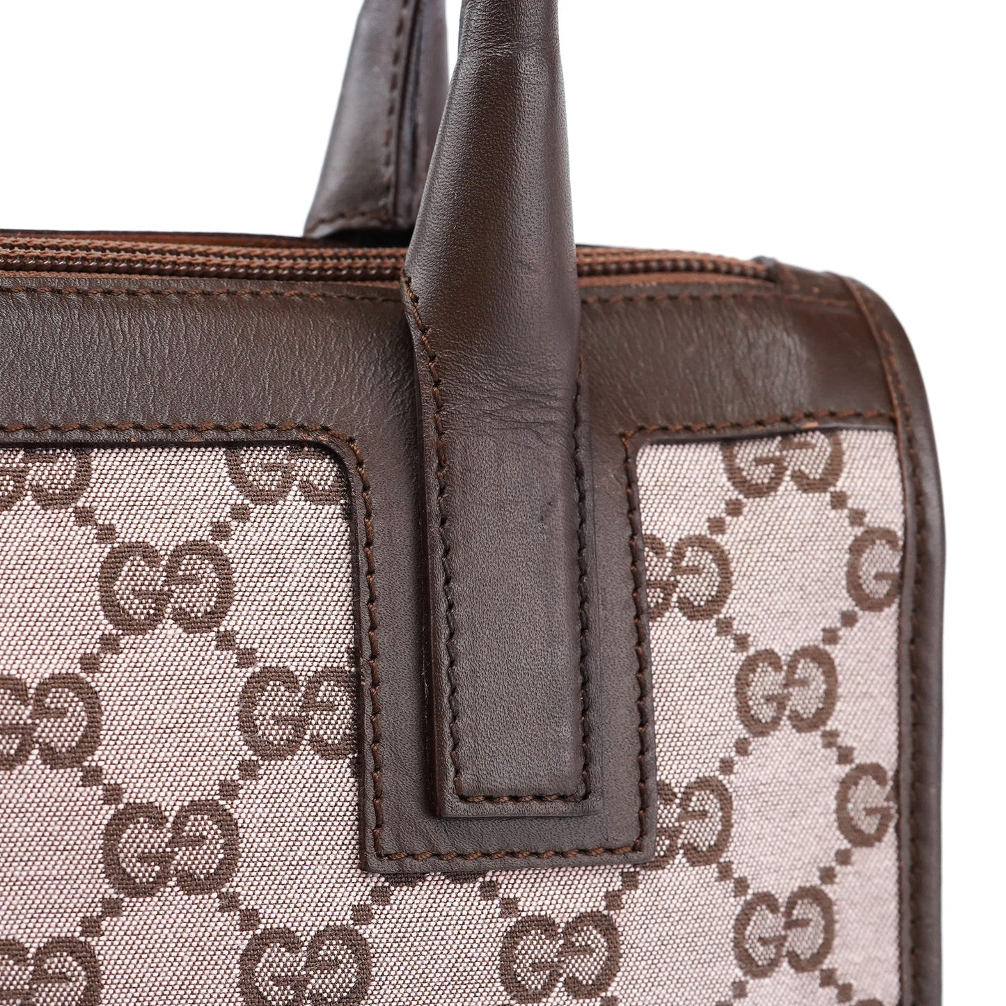 000 0856 Beige Brown GG Tote Bag