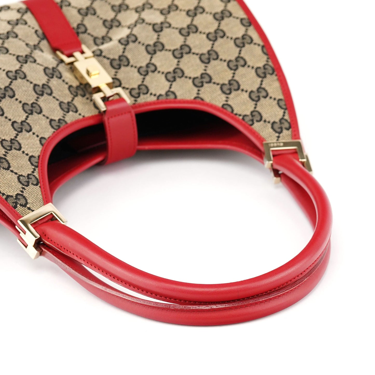 001 1067 Beige Red GG Jackie Shoulder Bag