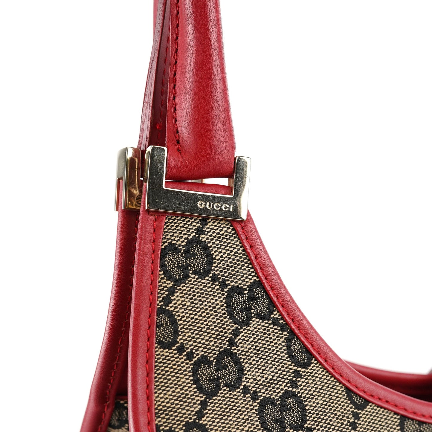 001 1067 Beige Red GG Jackie Shoulder Bag