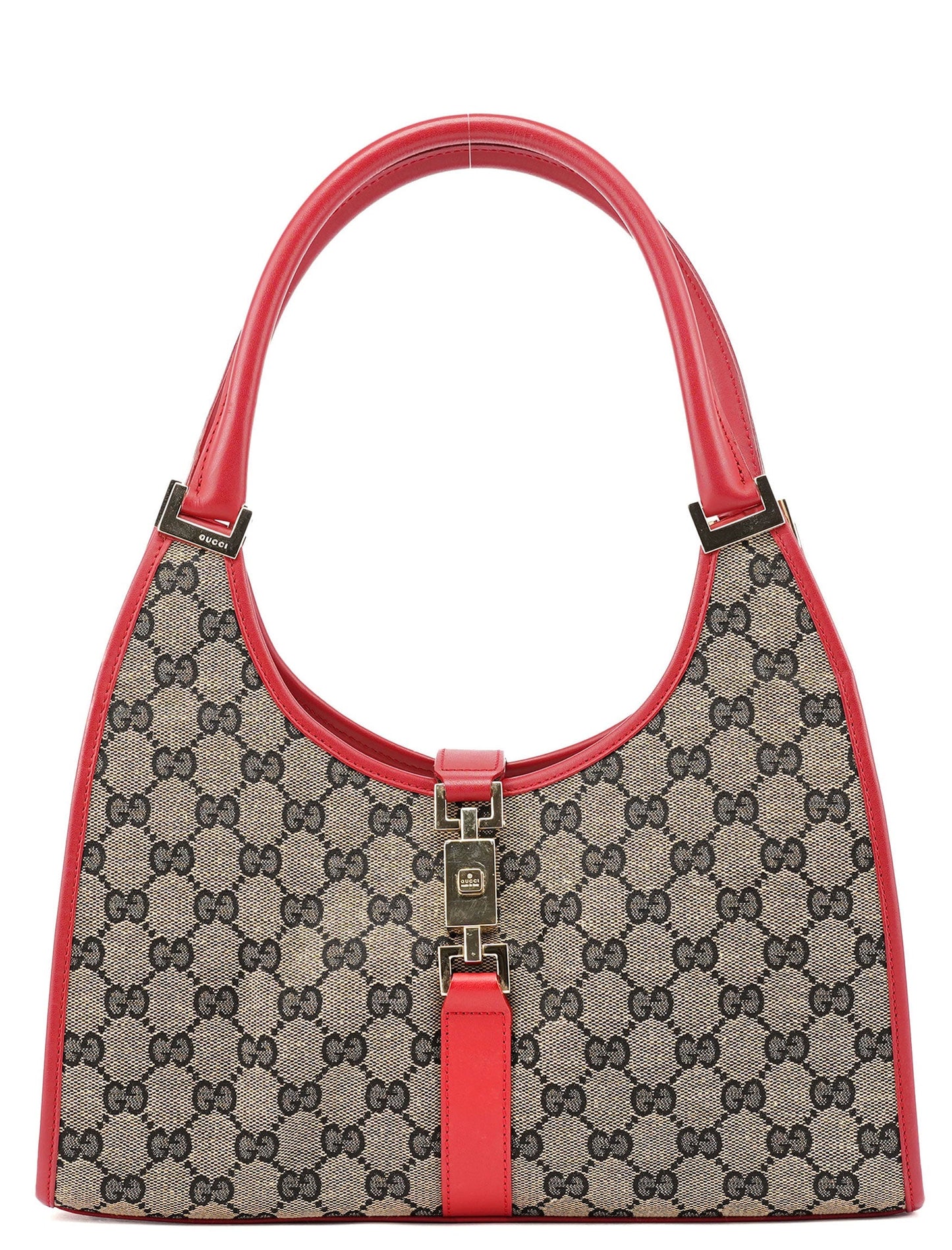 001 1067 Beige Red GG Jackie Shoulder Bag