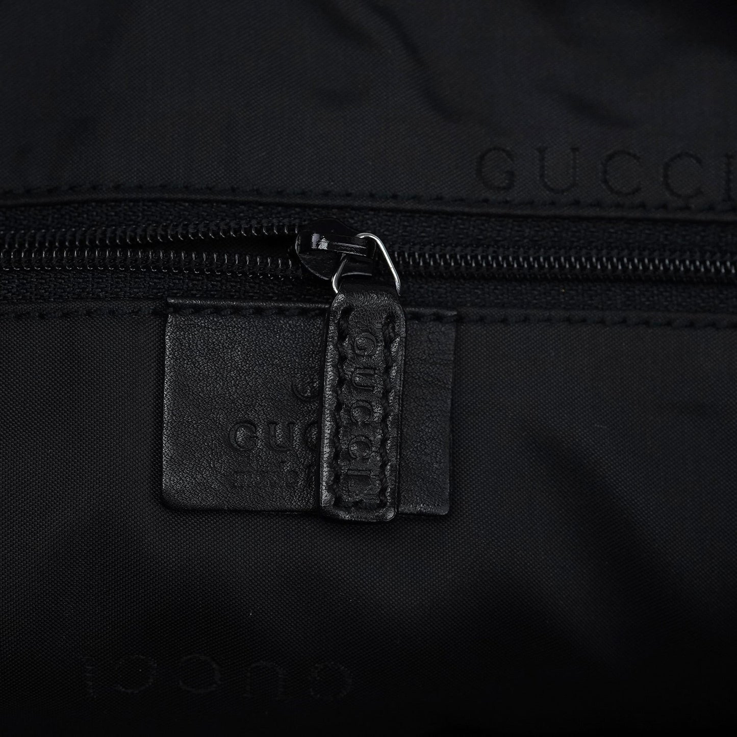 001 1206 Black Calfskin Hobo Shoulder Bag