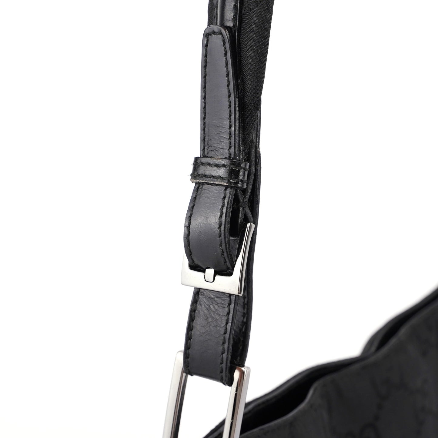 001 3166 Black GG Shoulder Bag