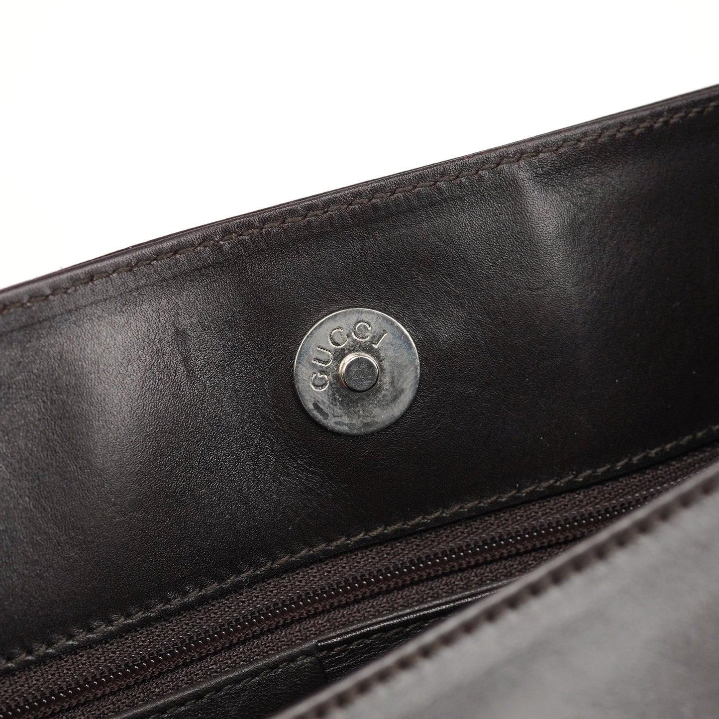 001 3167 Brown Calfskin Hobo Shoulder Bag