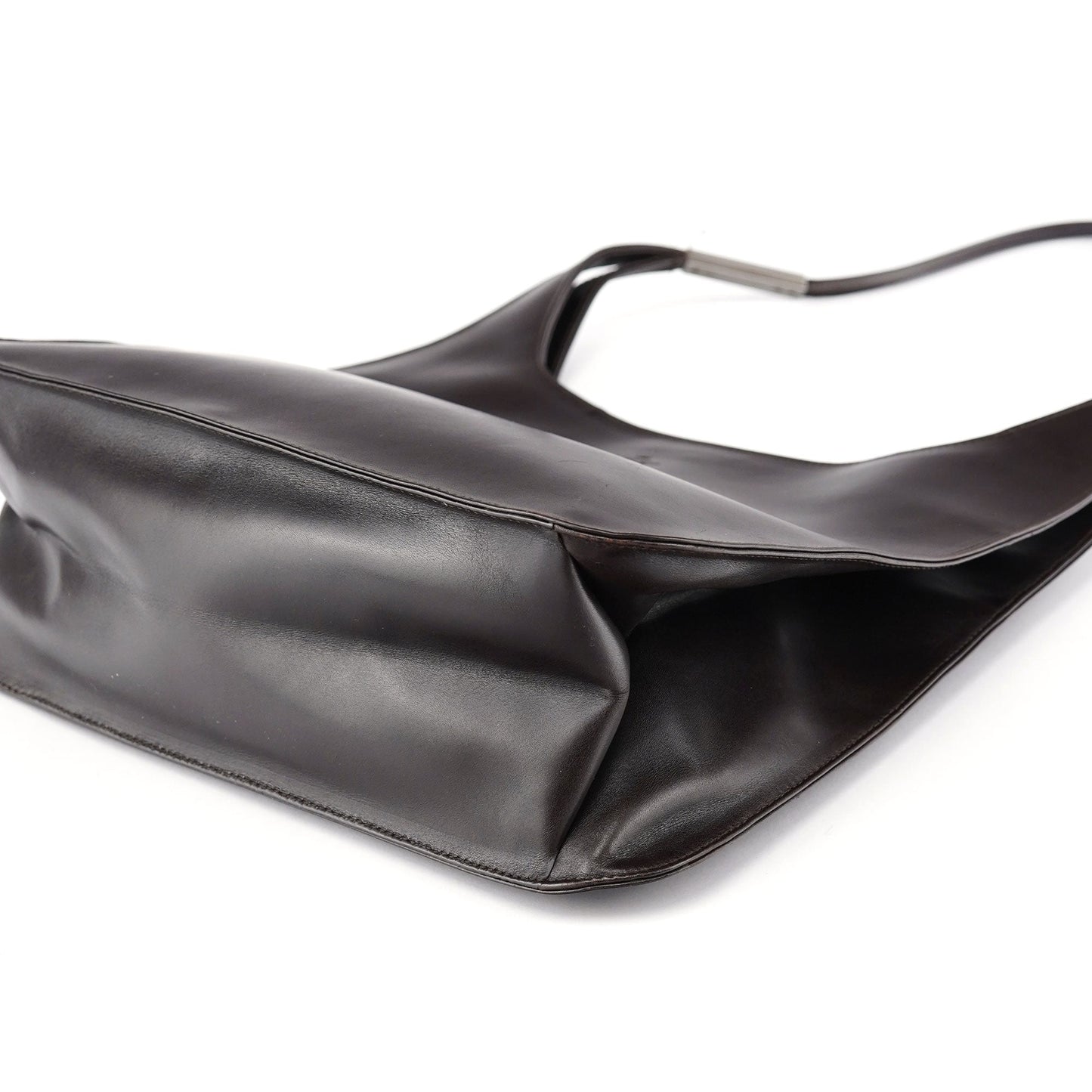 001 3167 Brown Calfskin Hobo Shoulder Bag