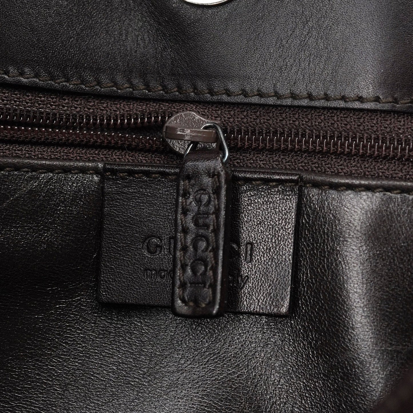 001 3167 Brown Calfskin Hobo Shoulder Bag