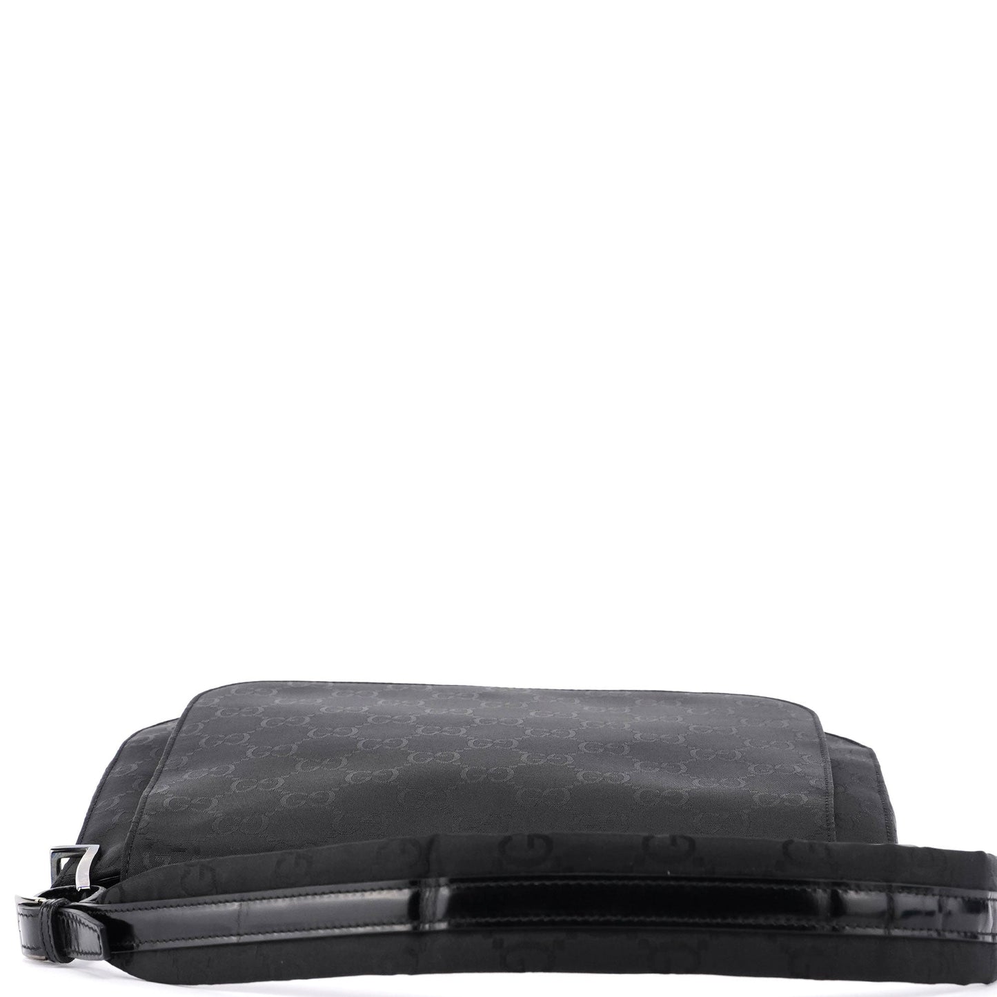 001 3195 Black GG Flap Hobo Shoulder Bag