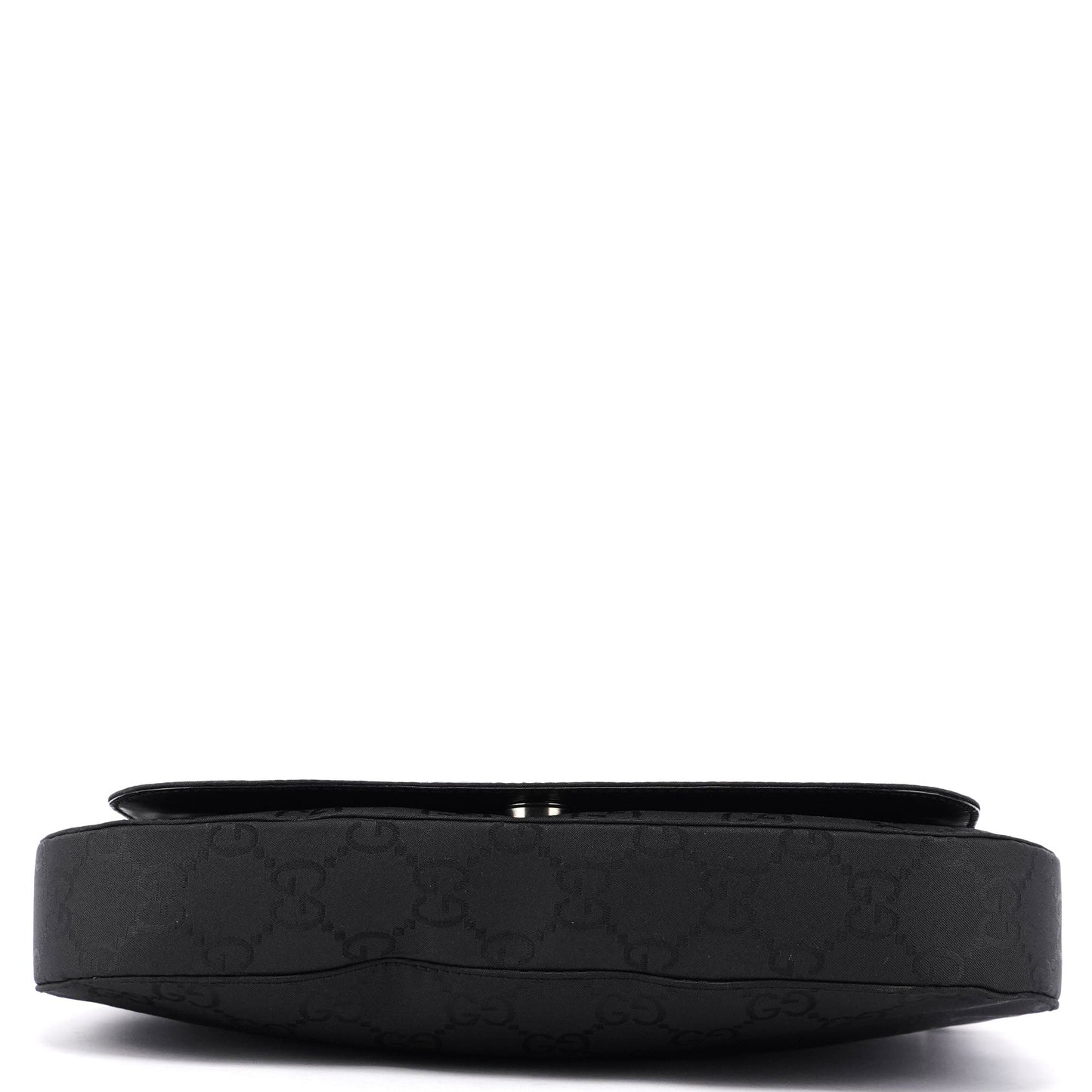 001 3195 Black GG Flap Hobo Shoulder Bag