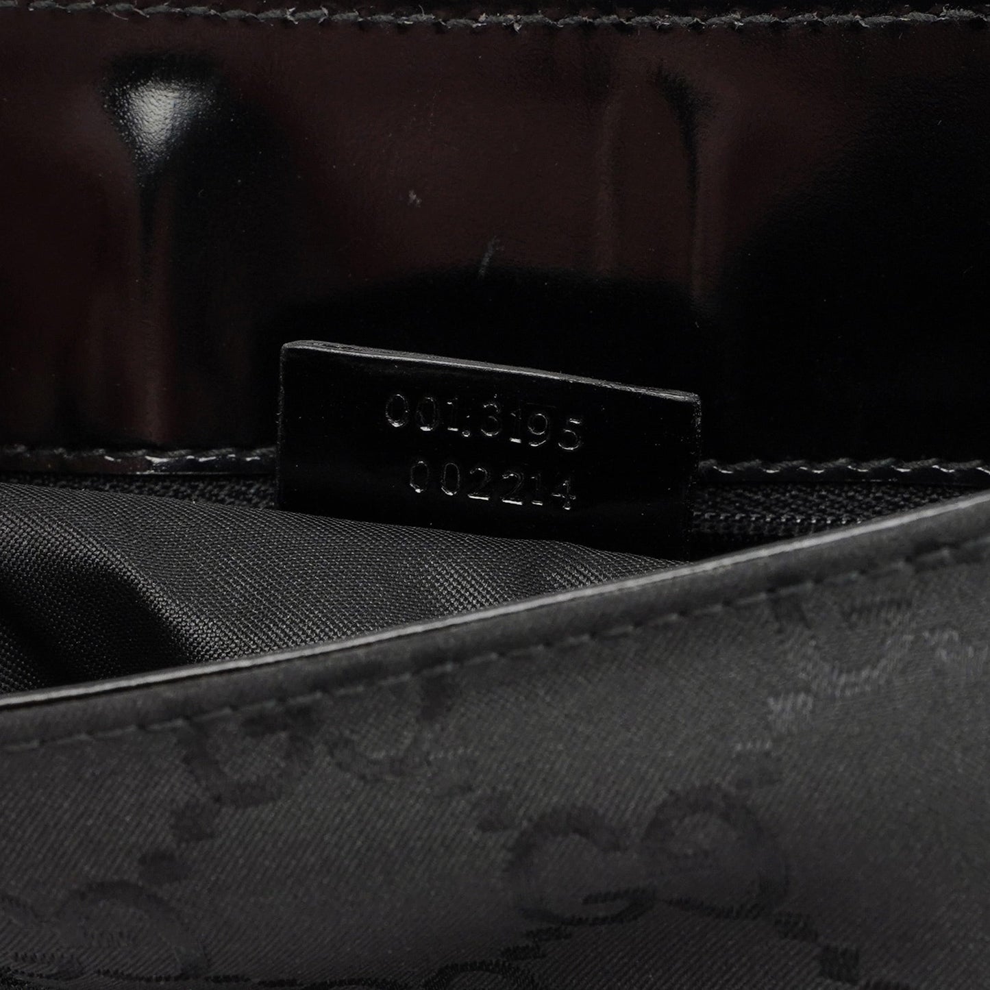 001 3195 Black GG Flap Hobo Shoulder Bag