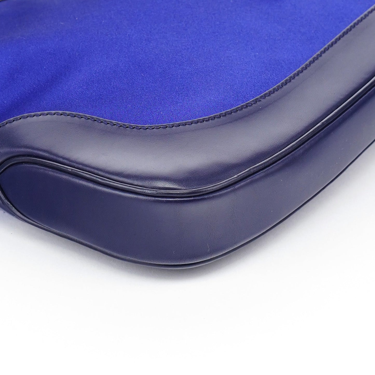 001 3306 Cobalt Blue Satin Jackie Shoulder Bag
