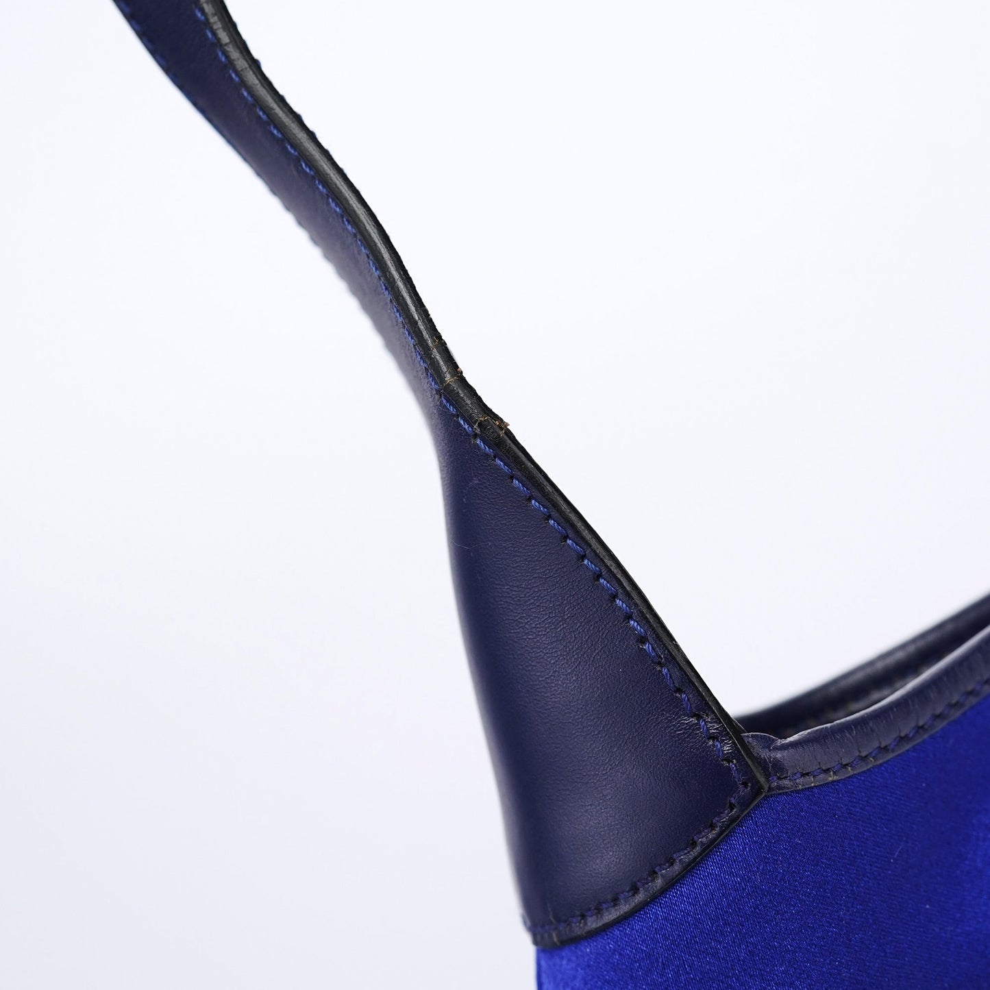 001 3306 Cobalt Blue Satin Jackie Shoulder Bag