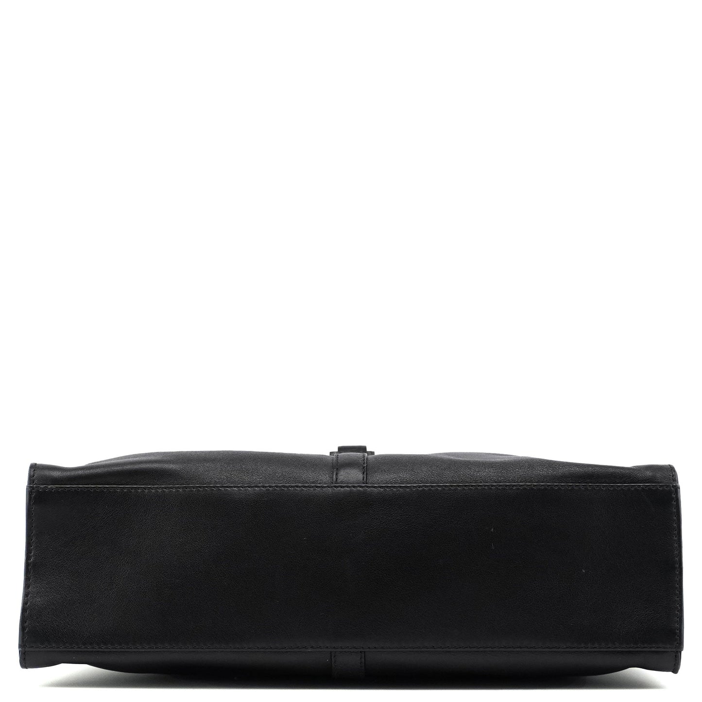 001 3355 Black Calfskin Jackie Shoulder Bag