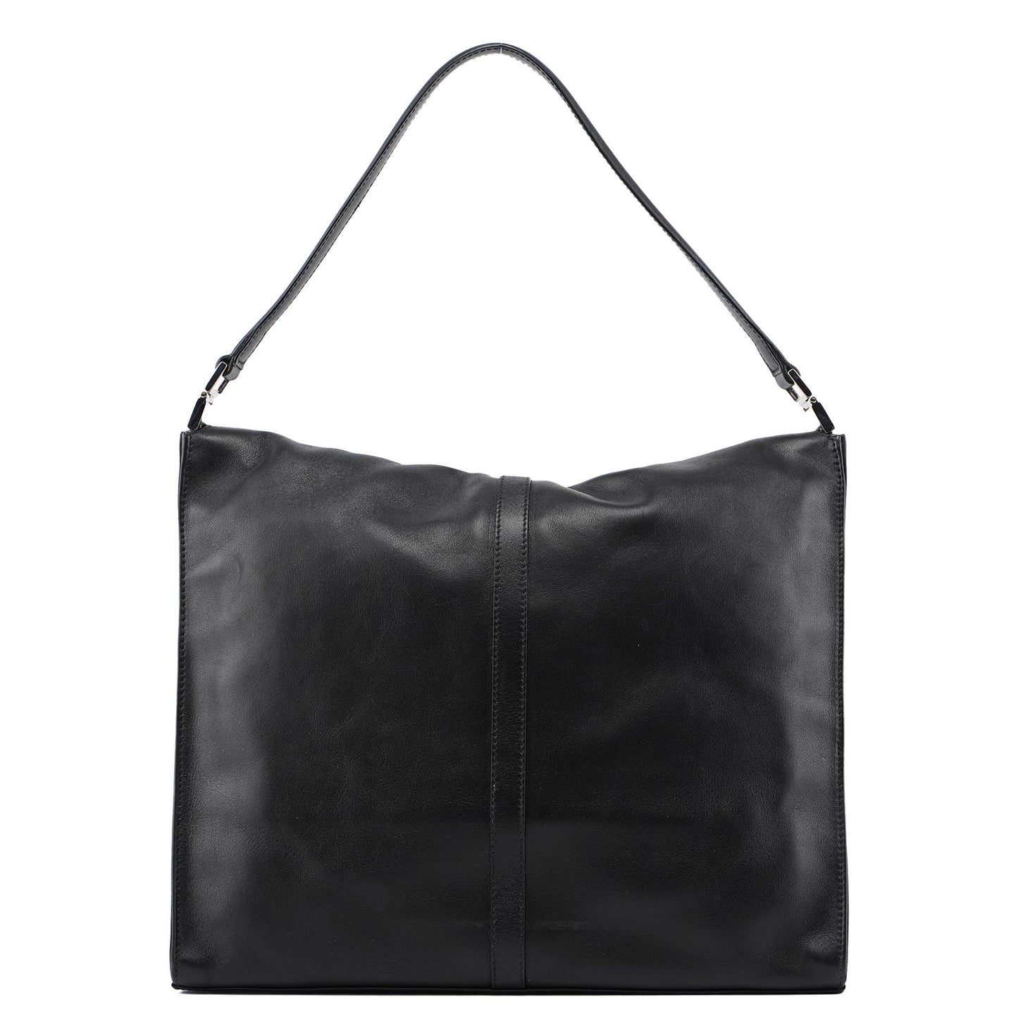 001 3355 Black Calfskin Jackie Shoulder Bag
