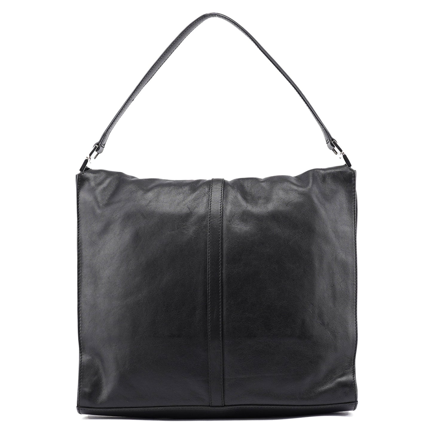 001 3355 Black Calfskin Jackie Shoulder Bag