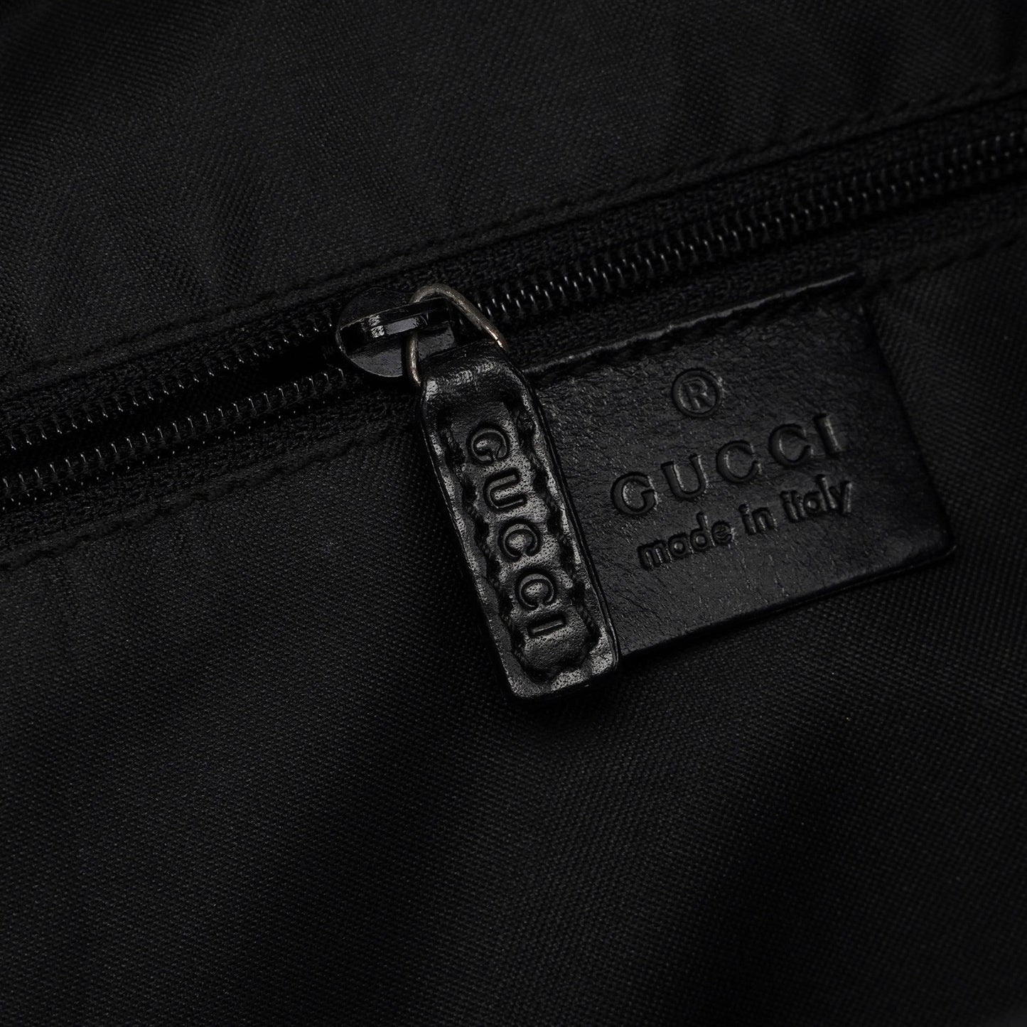 001 3380 Black GG Dual Pocket Shoulder Bag