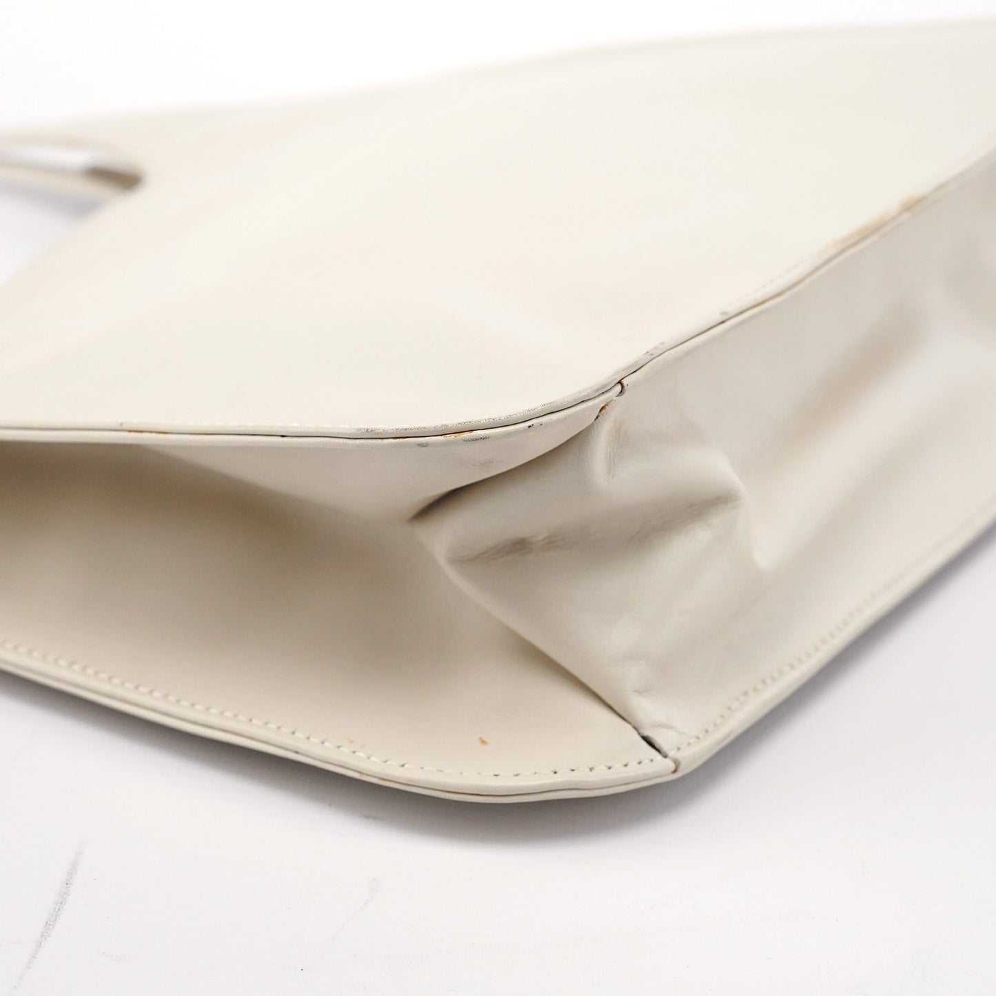 001 3703 Beige Calfskin Hobo Shoulder Bag