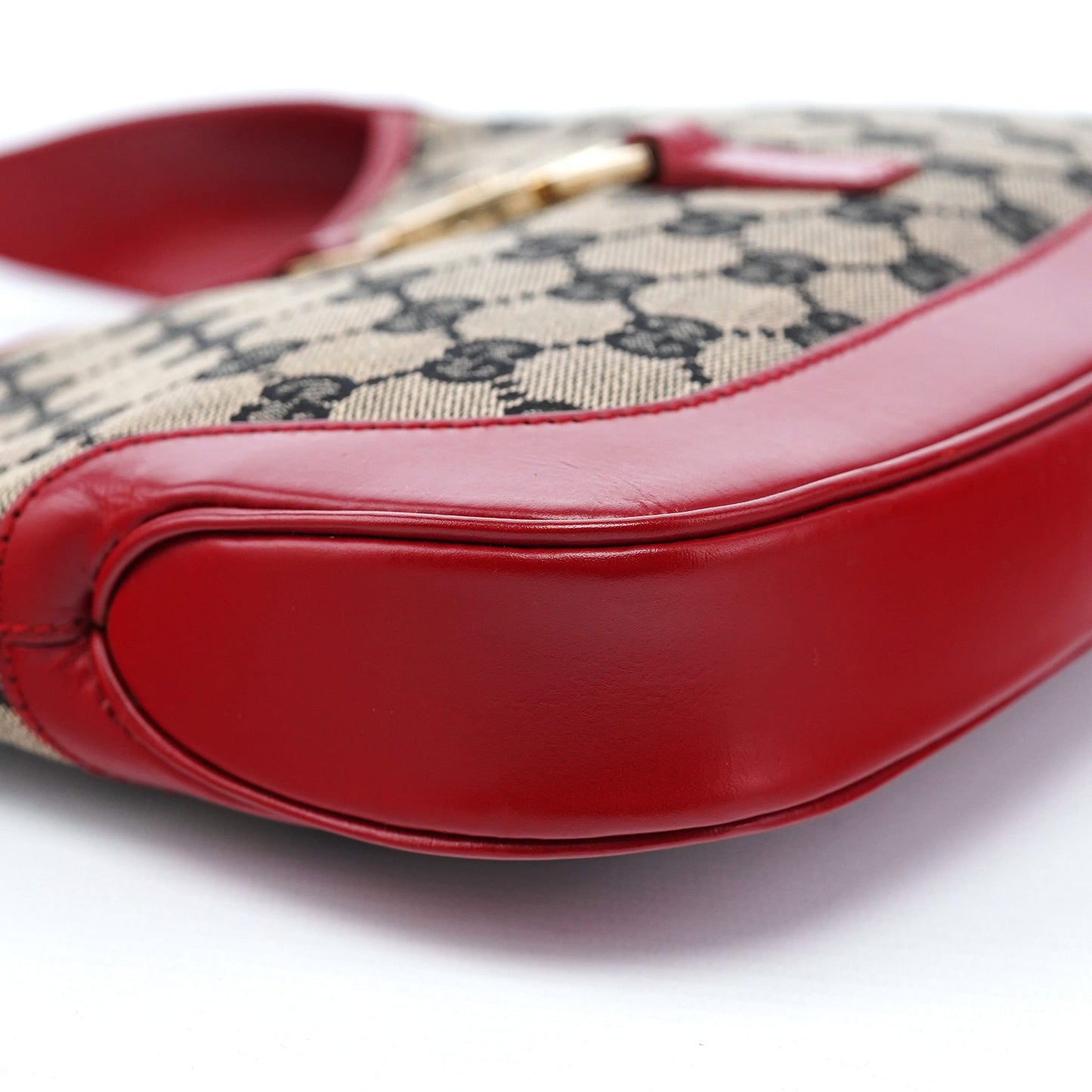 001 3735 Beige Red GG Jackie Shoulder Bag