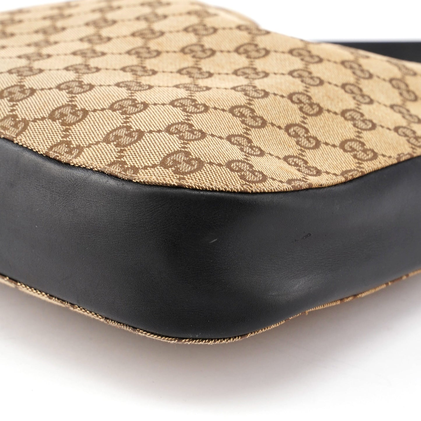 001 3743 Beige GG Drawstring Shoulder Bag