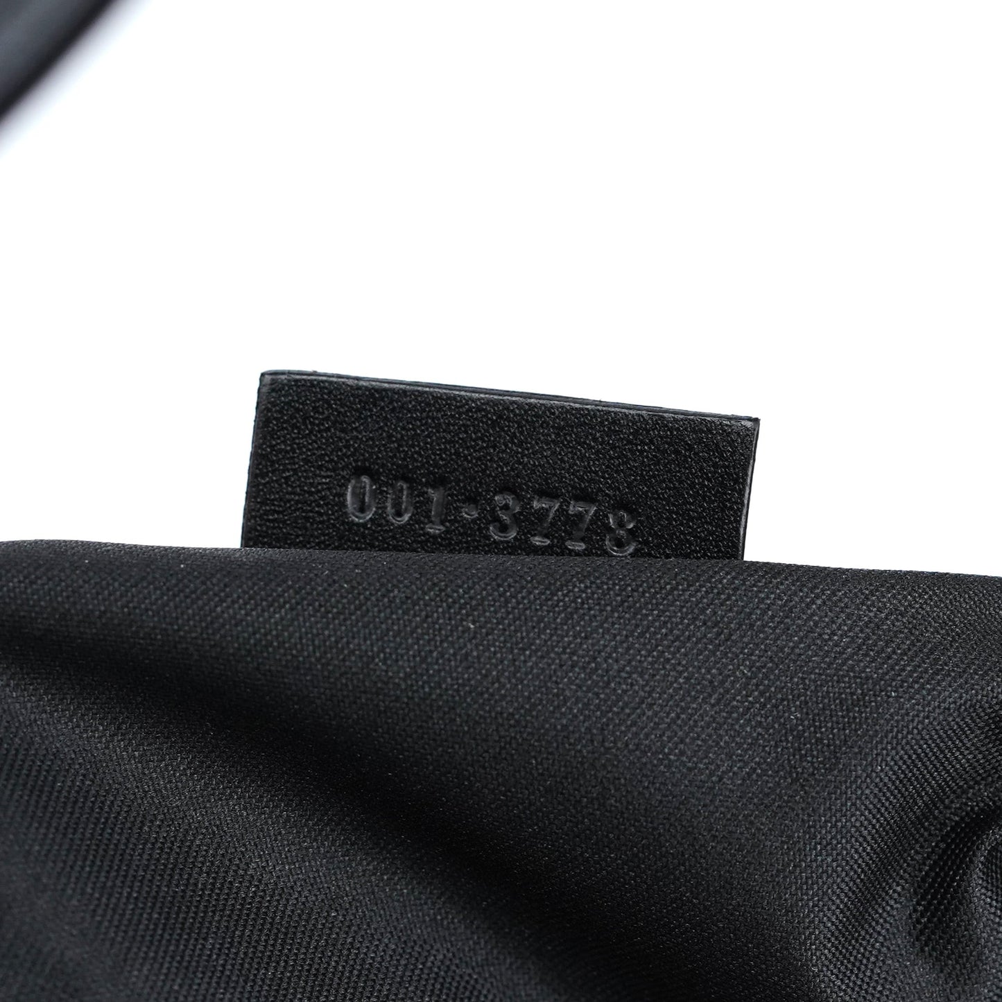 001 3778 Black Suede GG Shoulder Bag
