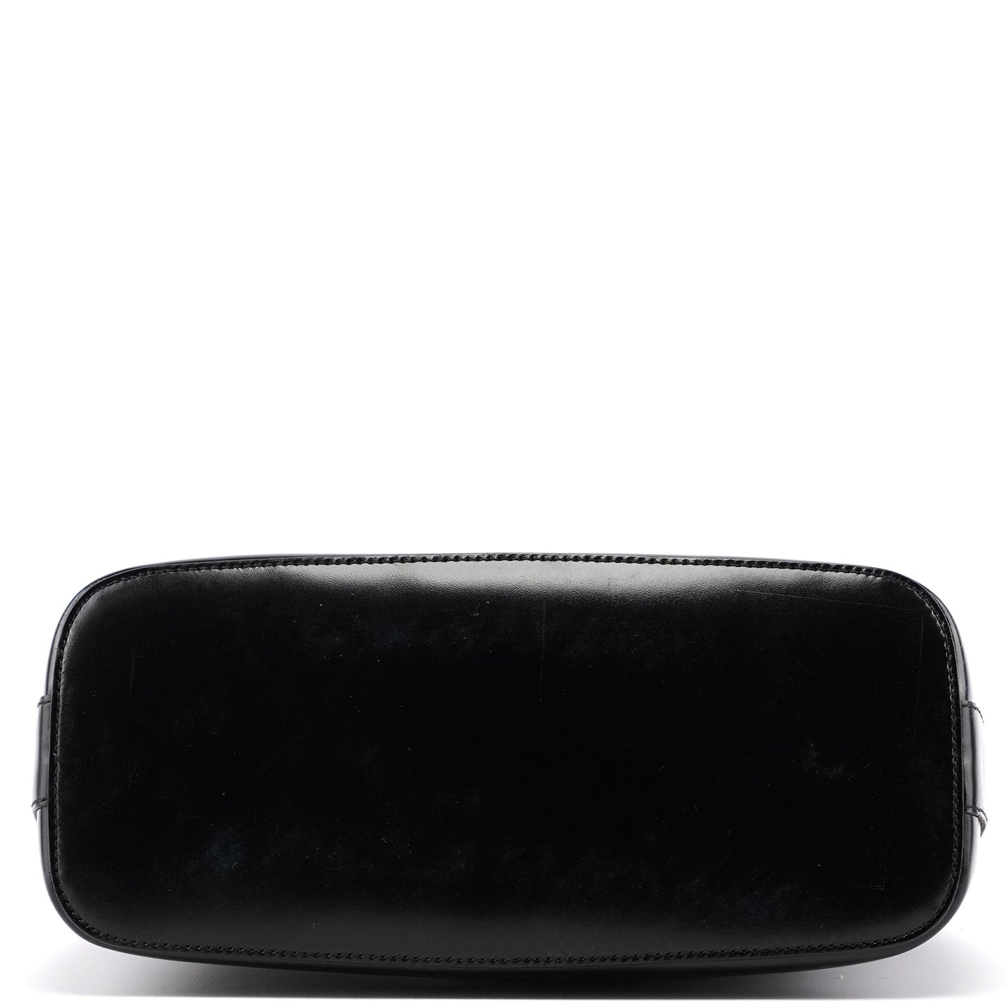 001 3814 Black Leather Hobo Shoulder Bag