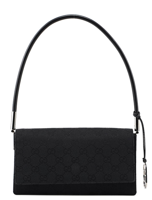 001 3815 Black GG Shoulder Bag