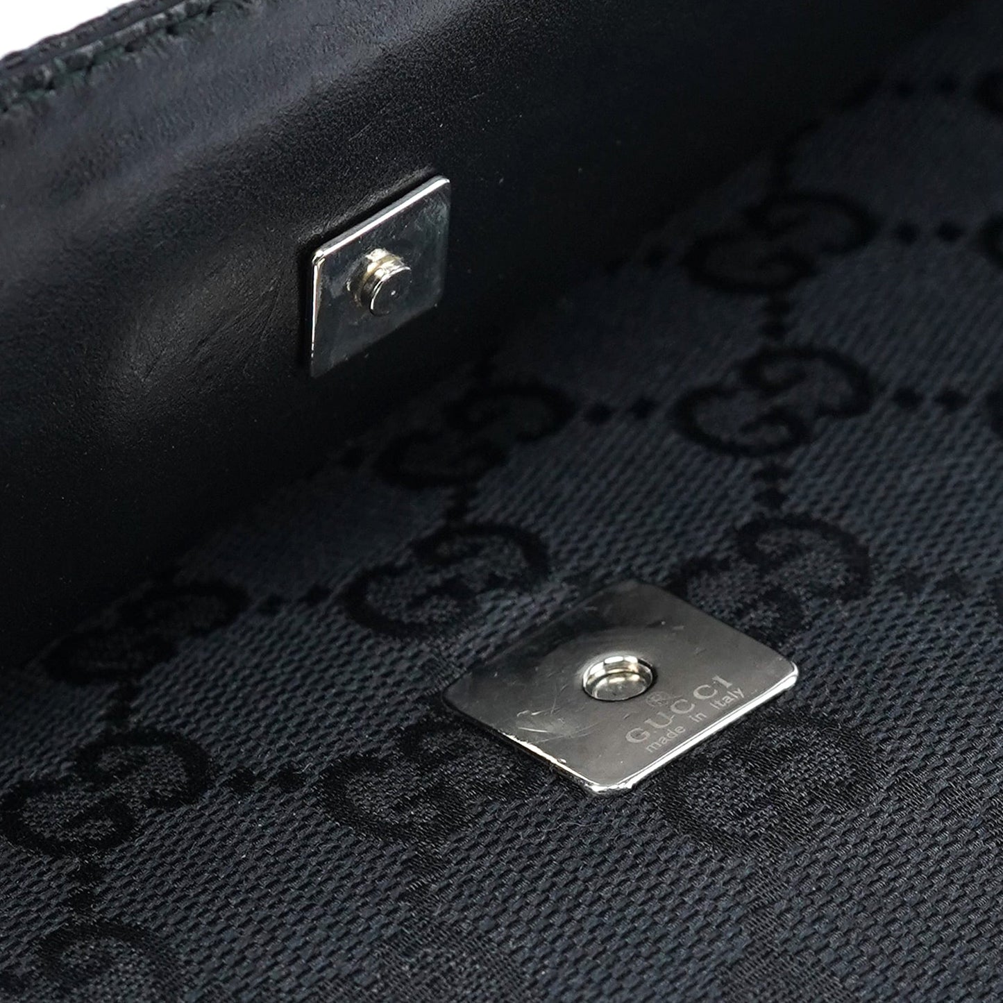 001 3815 Black GG Shoulder Bag