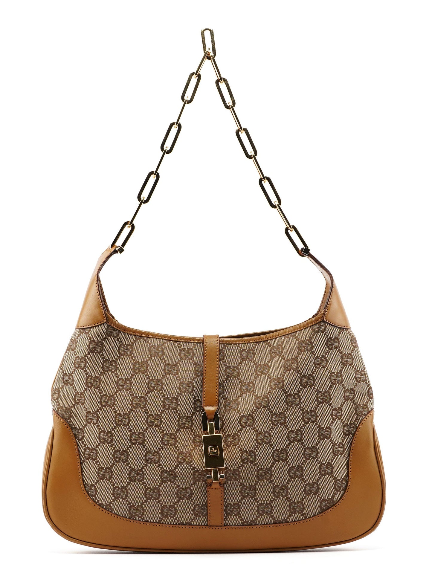 001 4015 Beige GG Jackie Chain Shoulder Bag