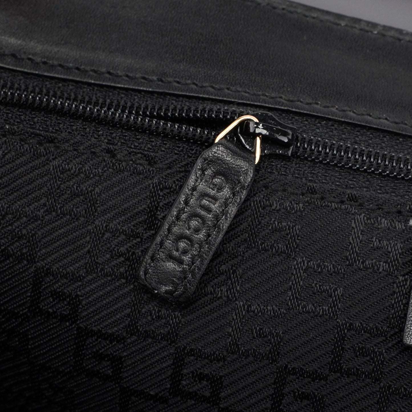 001 4047 Black Suede Bamboo Shoulder Bag