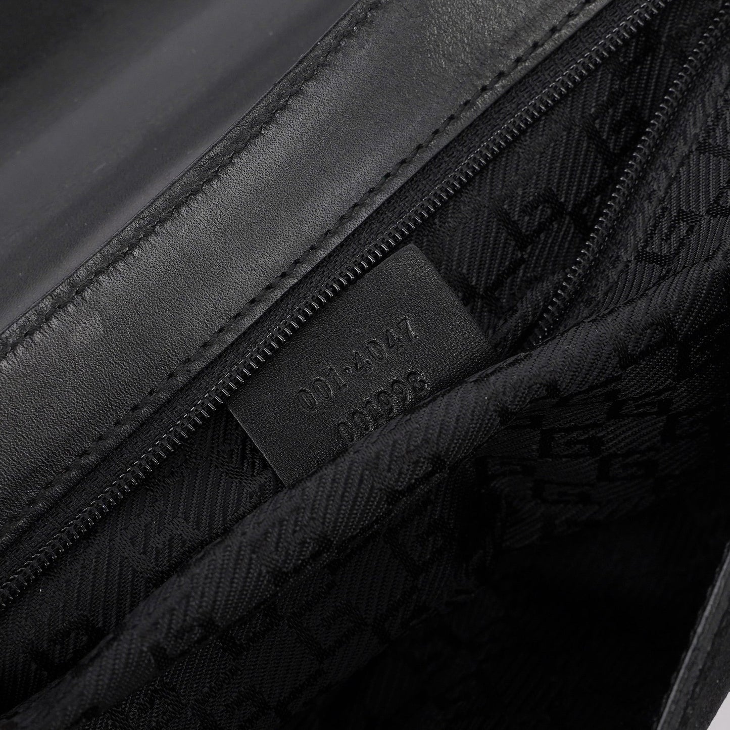 001 4047 Black Suede Bamboo Shoulder Bag