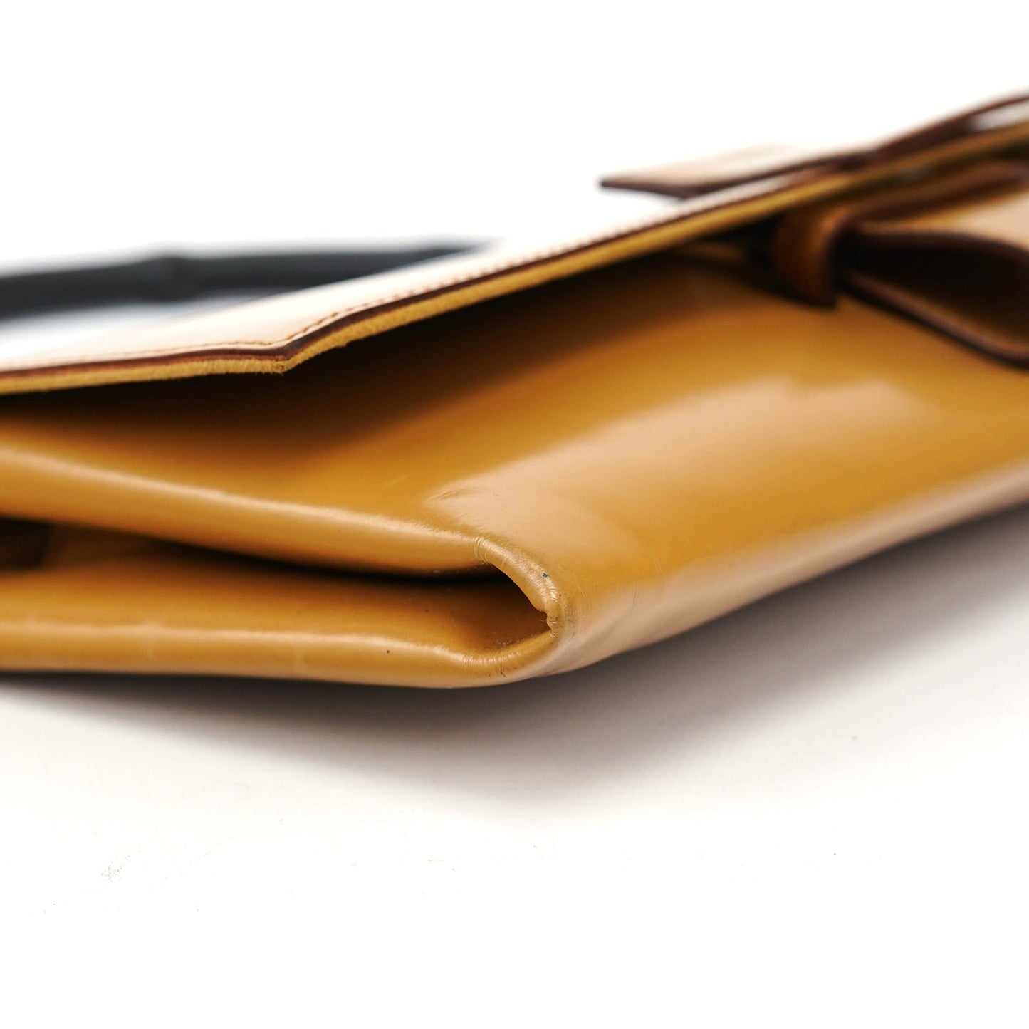 001 4055 Beige Calfskin Bamboo Shoulder Bag