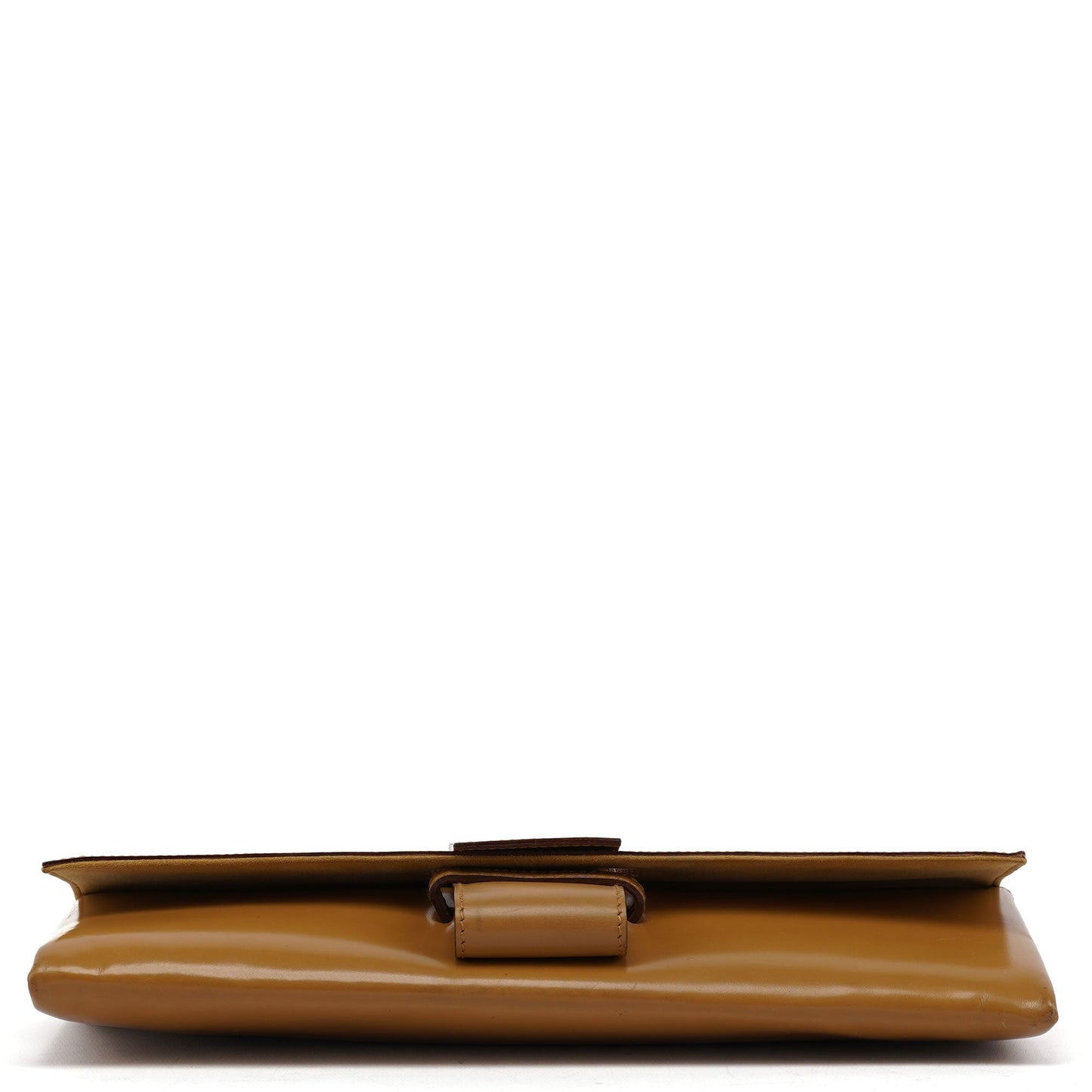 001 4055 Beige Calfskin Bamboo Shoulder Bag