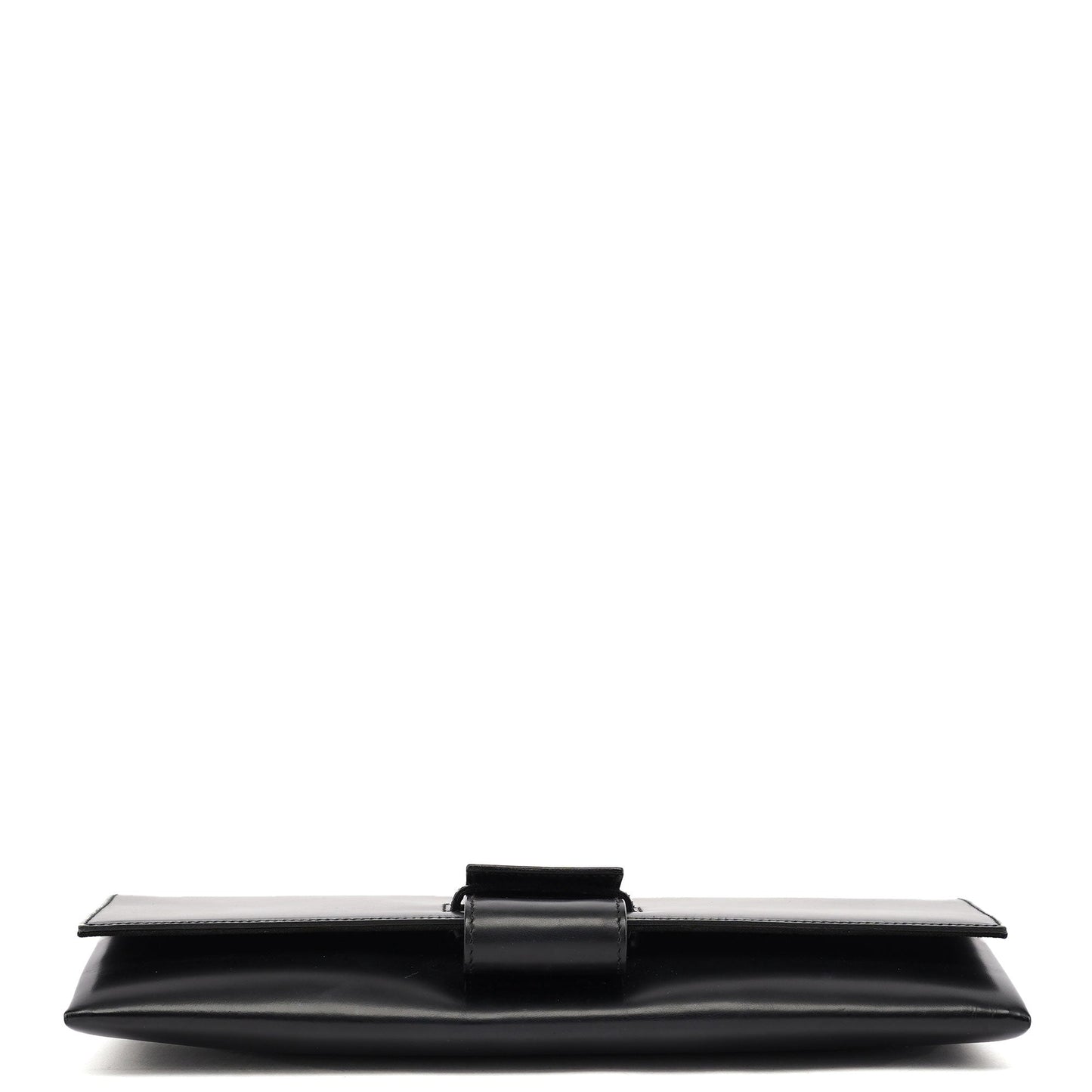 001 4055 Black Leather Bamboo Shoulder Bag