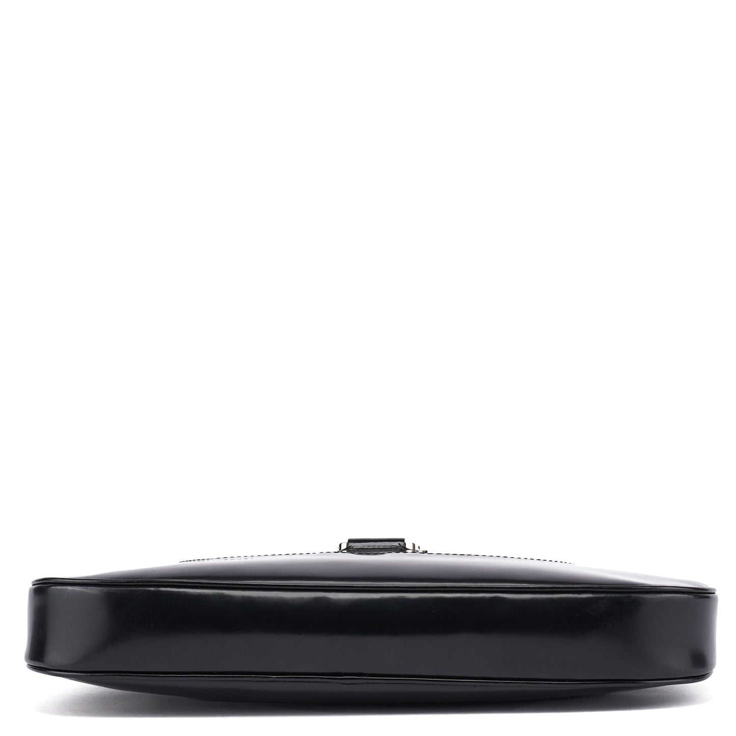 001 4150 Black Patent Leather Jackie Shoulder Bag