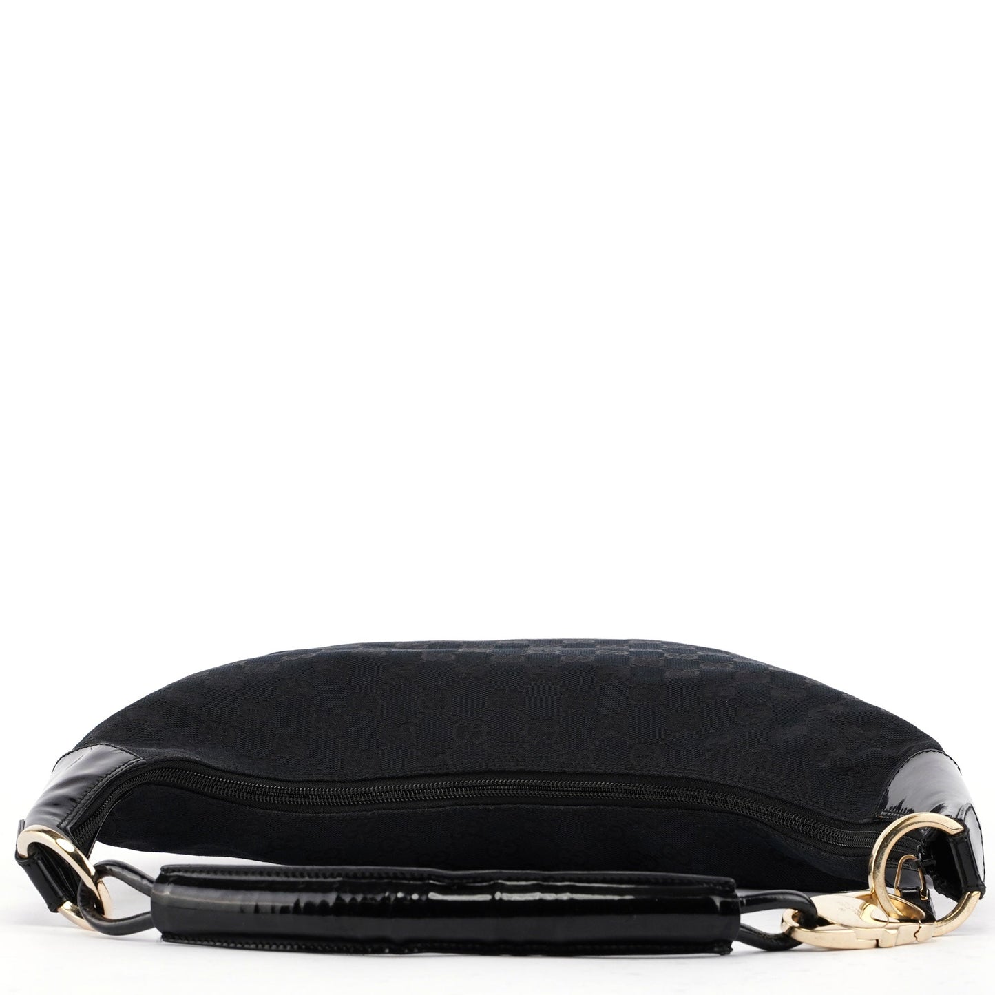 001 4157 Black GG Patent Shoulder Bag